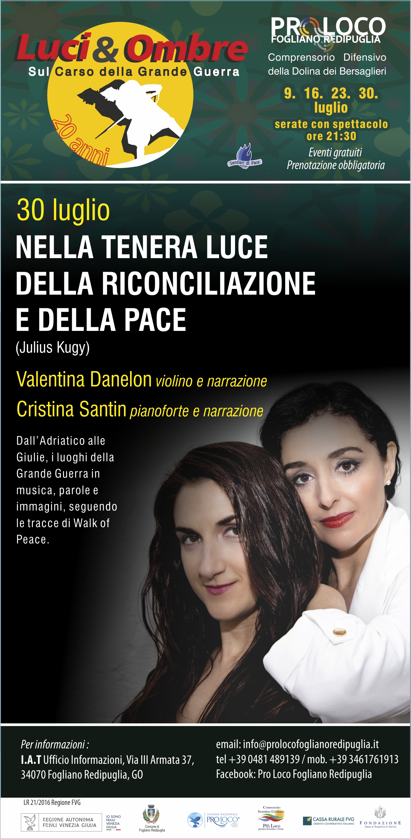 Luci e ombre - concerto NELLA TENERA LUCE DELLA RICONCILIAZIONE E DELLA PACE