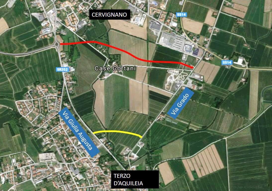 Cittadini di Cervignano contro la nuova strada che bypassa Aquileia, chiedono più tutela del territorio