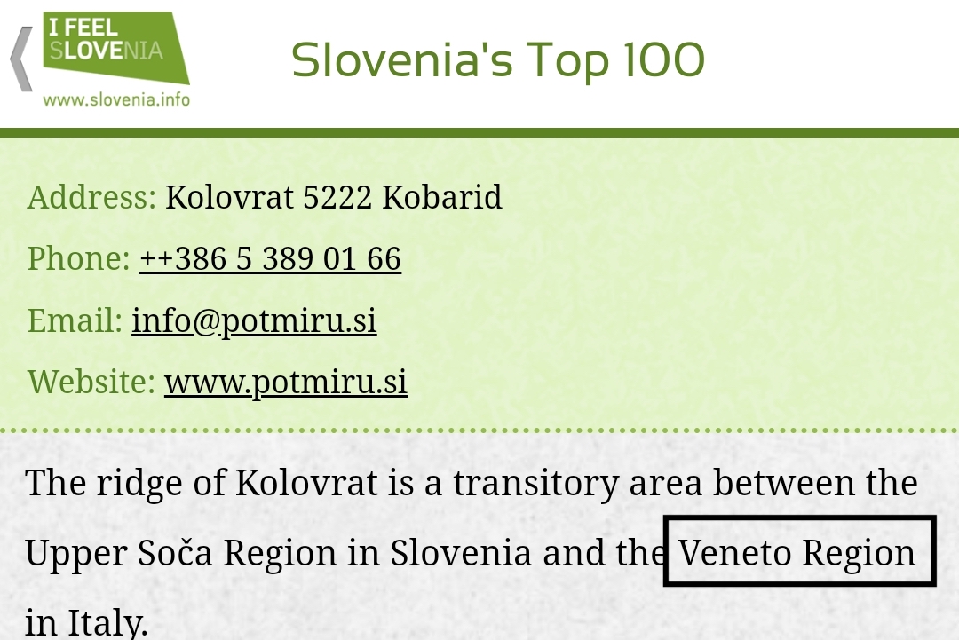 Sul portale del turismo sloveno il Friuli diventa Veneto