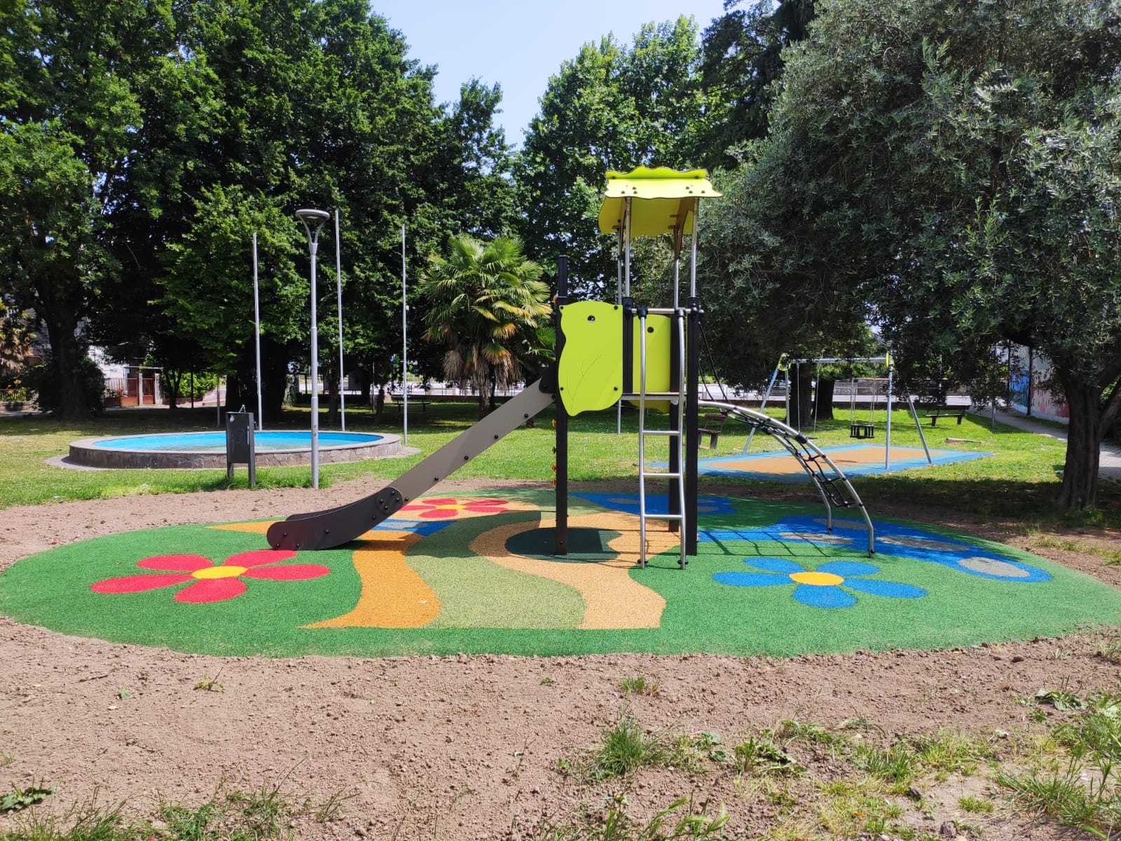 Copertina per Pieris, installate due nuove attrazioni per bambini al parco Europa di via Verzegnassi