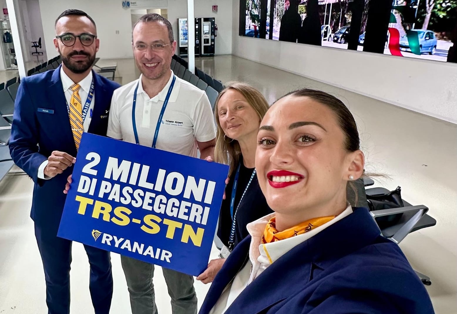 Copertina per Trieste Airport - Londra Stansted con Ryanair, raggiunti i due milioni di passeggeri
