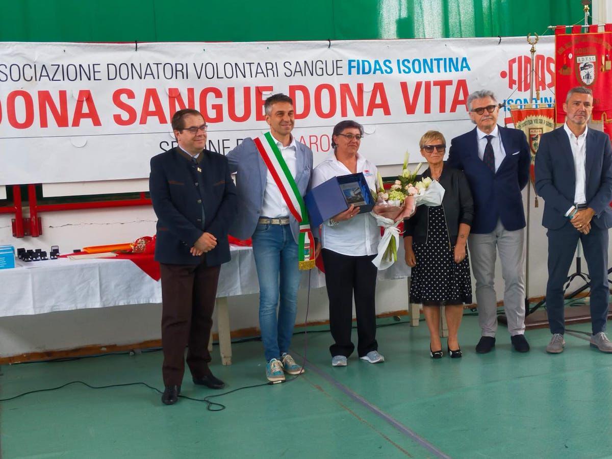 Immagine per Mezzo secolo di donatori di sangue a Moraro, venti soci premiati alla festa