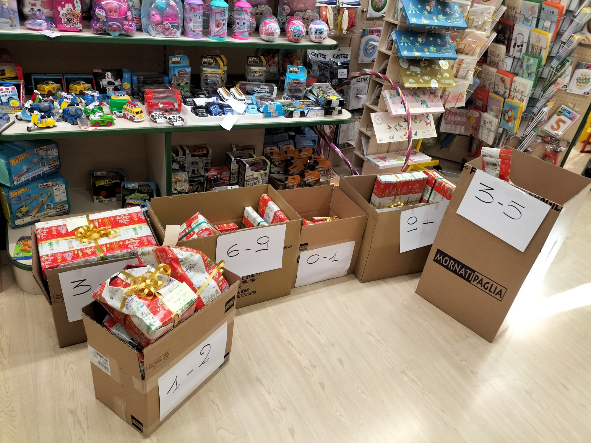 Gorizia aiuta 250 bambini con il Regalo sospeso, adesioni più fredde nei negozi