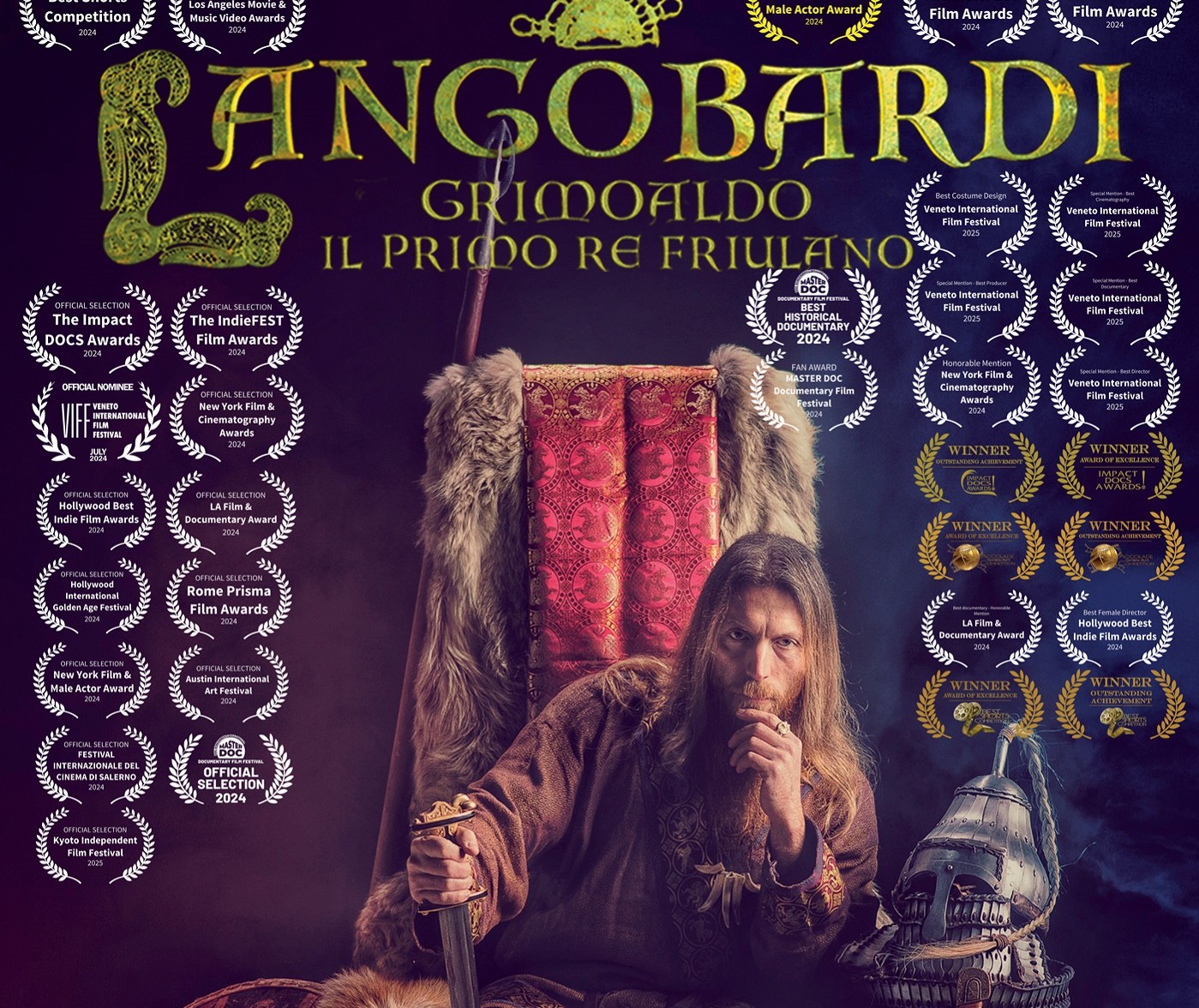 Copertina per ll docufilm sui Longobardi in finale al Kyoto Indipendent Film Festival