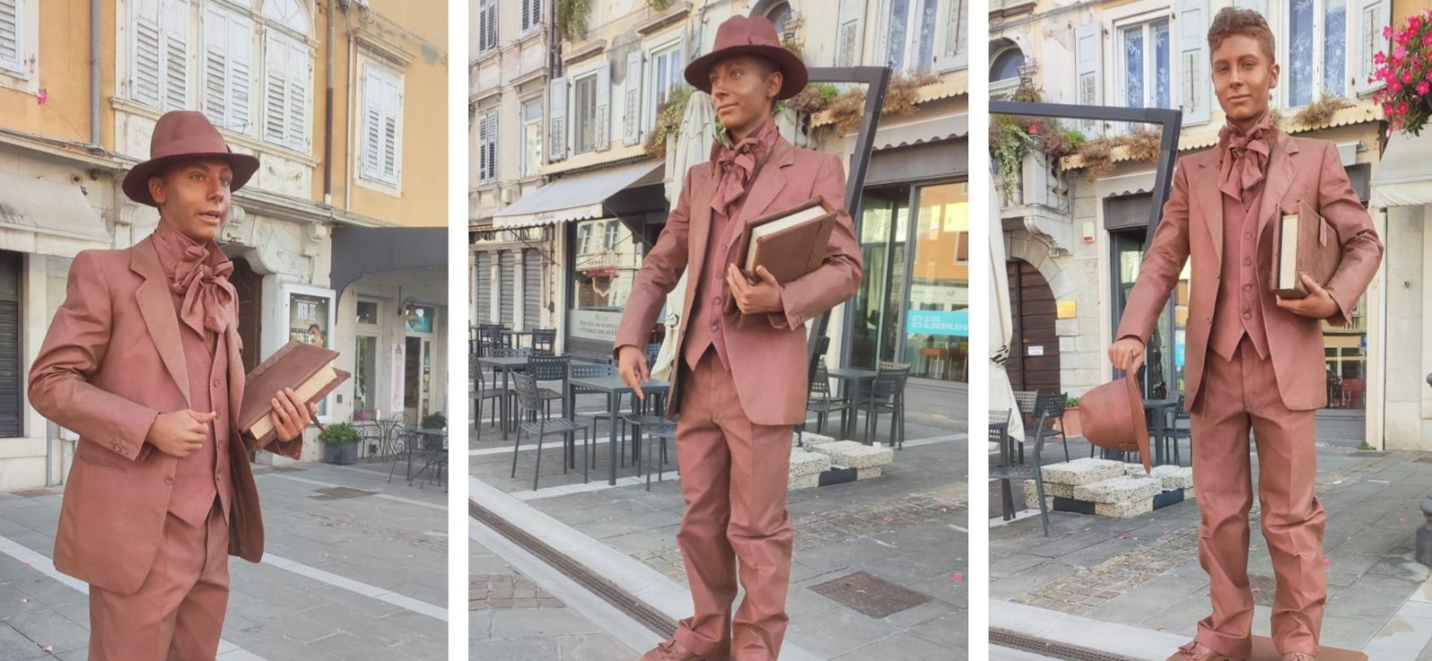 Immagine per Rivive Carlo Michelstaedter con il giovane Saverio Zalateu, sabato e domenica la statua parlante in Travnik