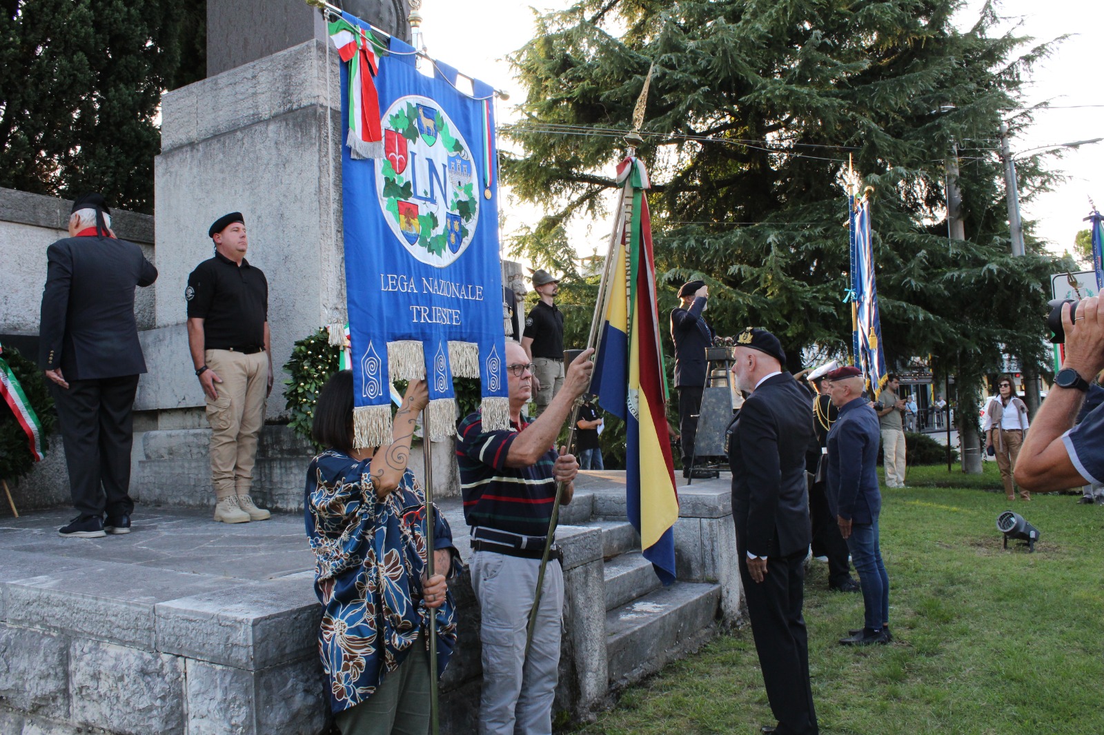 Immagine per  Ricordata l’impresa di Fiume a distanza di 106 anni al monumento tra Ronchi e Monfalcone