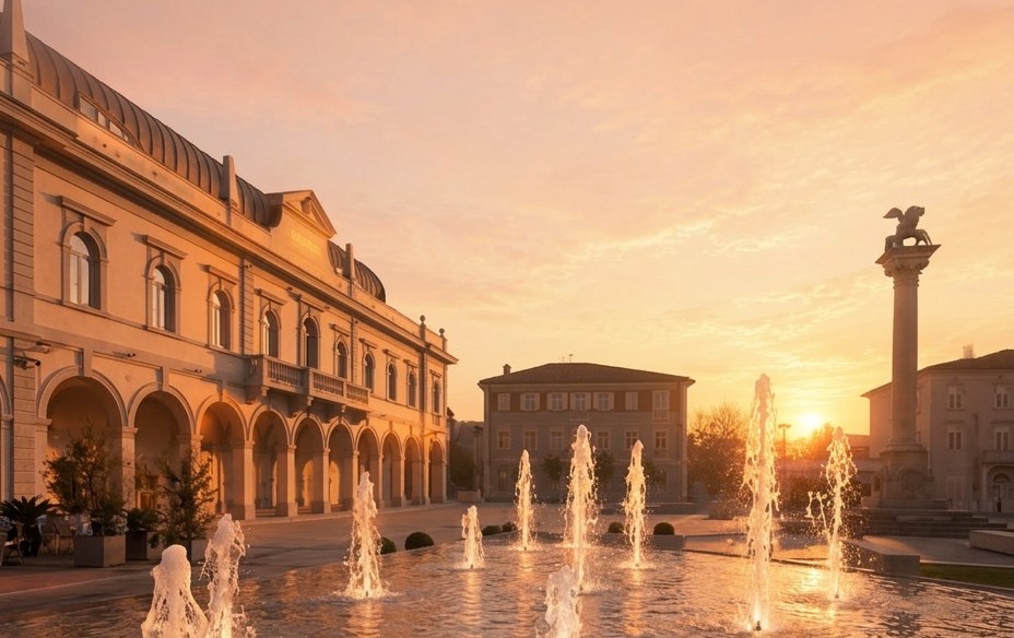Immagine per Gradisca d’Isonzo saluta il Ferragosto all'alba: musica al sorgere del sole in piazza dell'Unità d'Italia