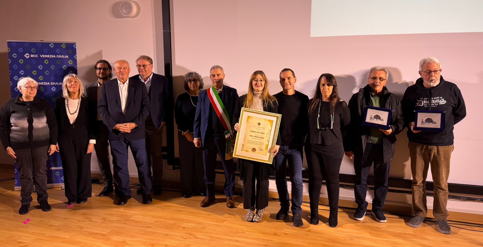 Immagine per Bobolar d'oro agli imprenditori Emanuela Tomadin ed Enrico Degrassi, Staranzano in festa