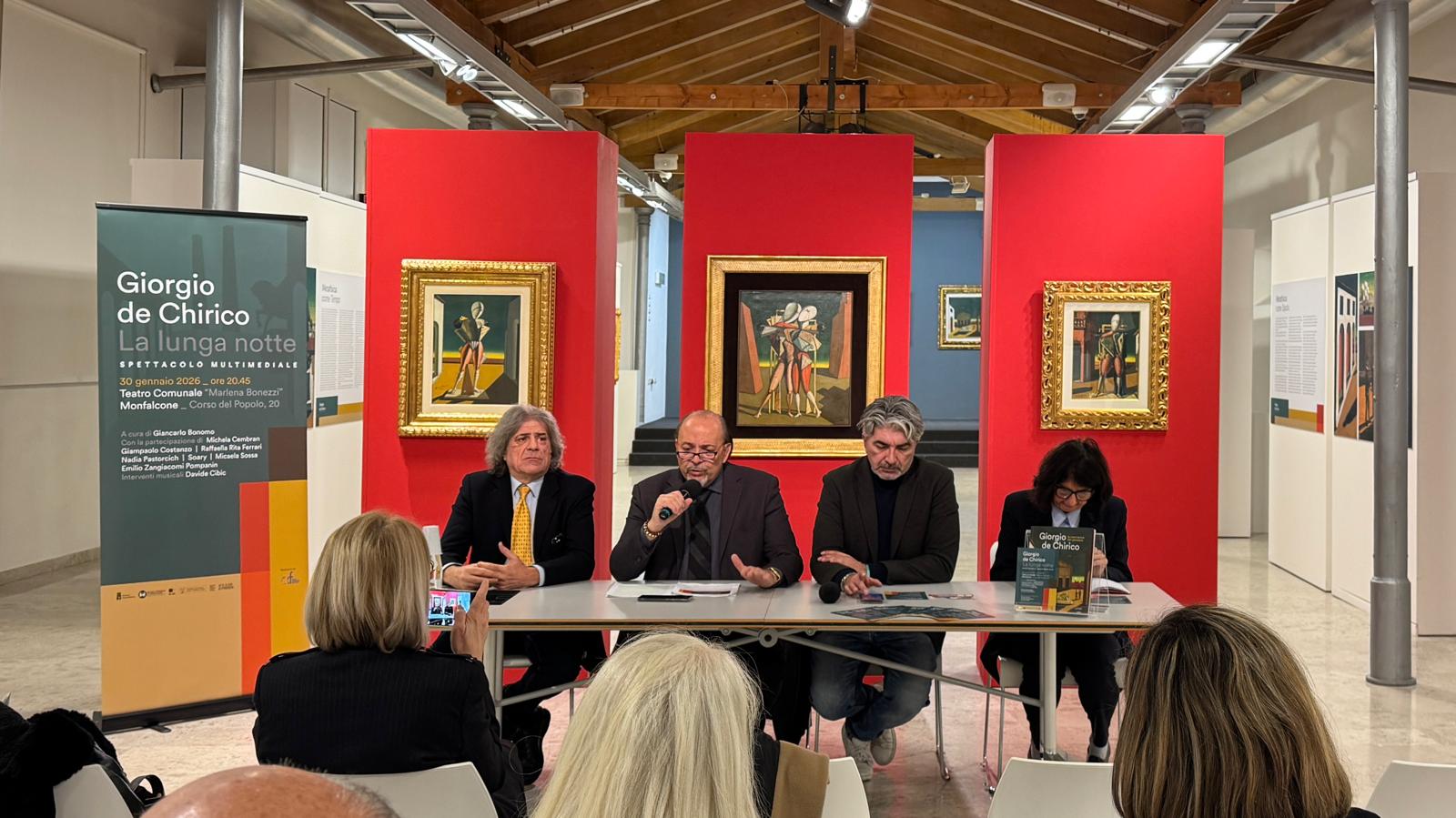 Immagine per Monfalcone, la Metafisica di de Chirico in scena. Al Bonezzi arriva ‘La lunga notte’