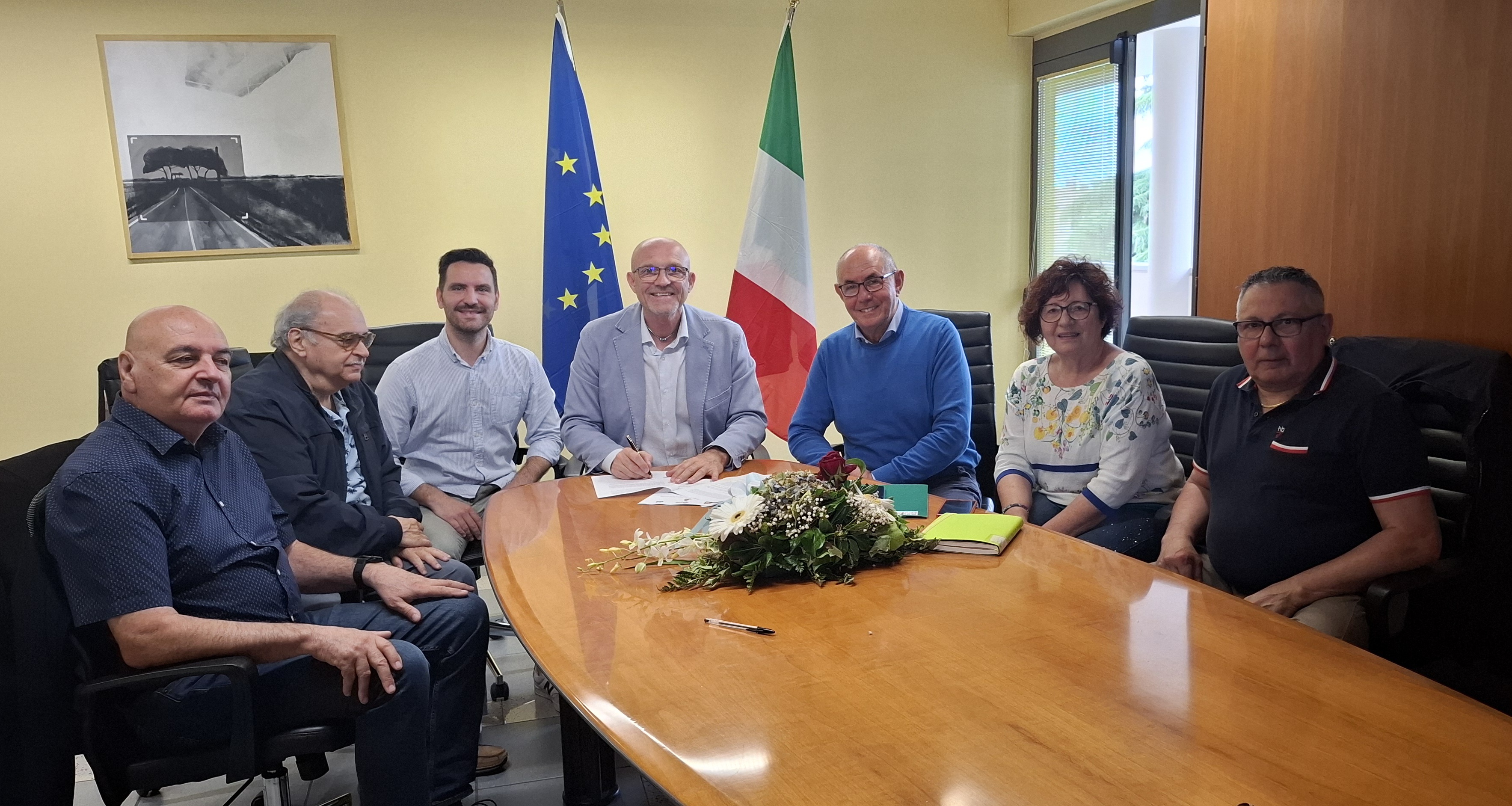 Immagine per Fotonotizia - San Canzian d'Isonzo, firmato il protocollo d'intesa sociale con Cgil, Cisl, Spi, Cgil e Uil 