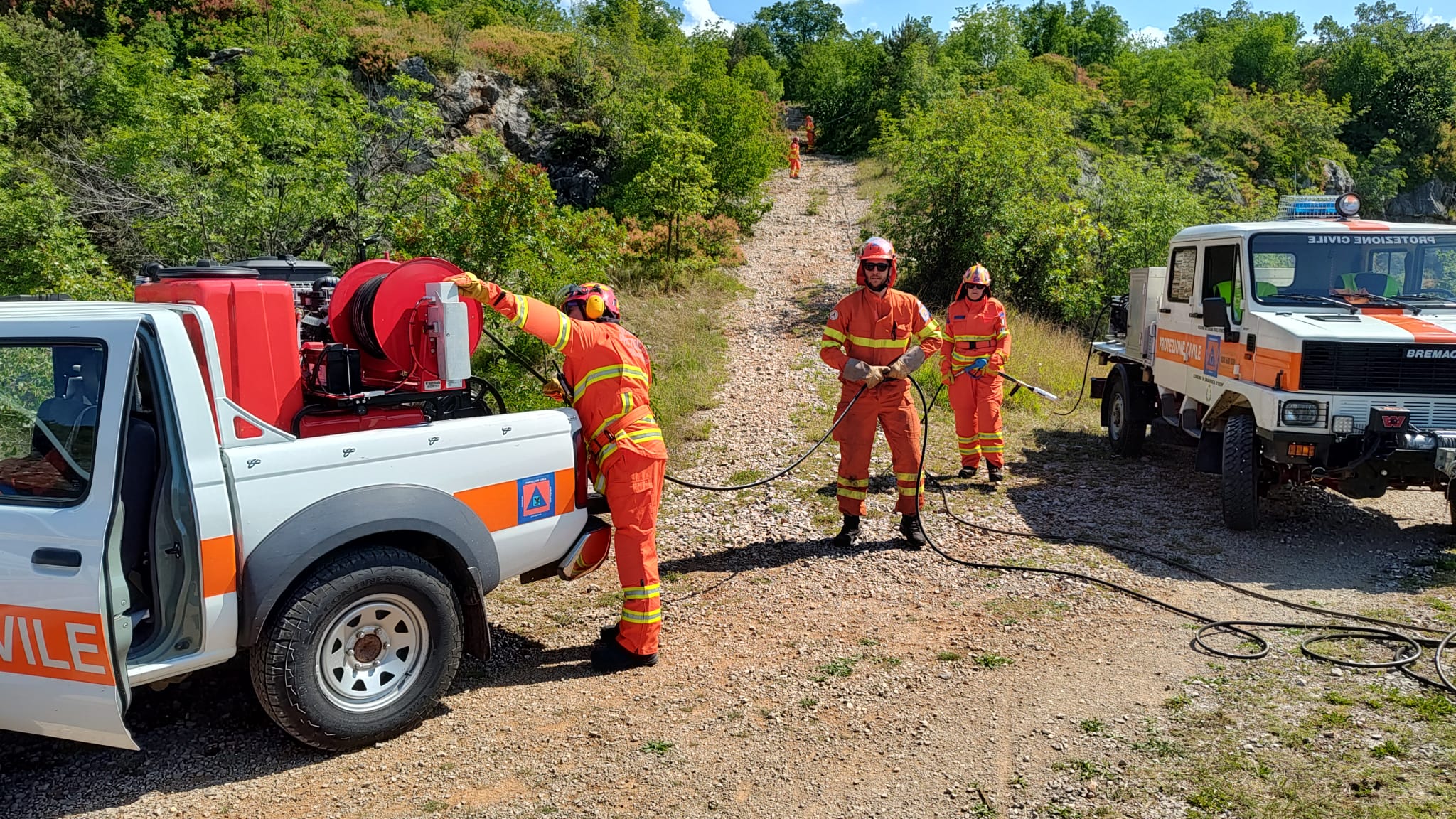 Immagine per Antincendio boschivo sul Carso, maxi addestramento a Doberdò per le squadre di Turriaco e Gradisca