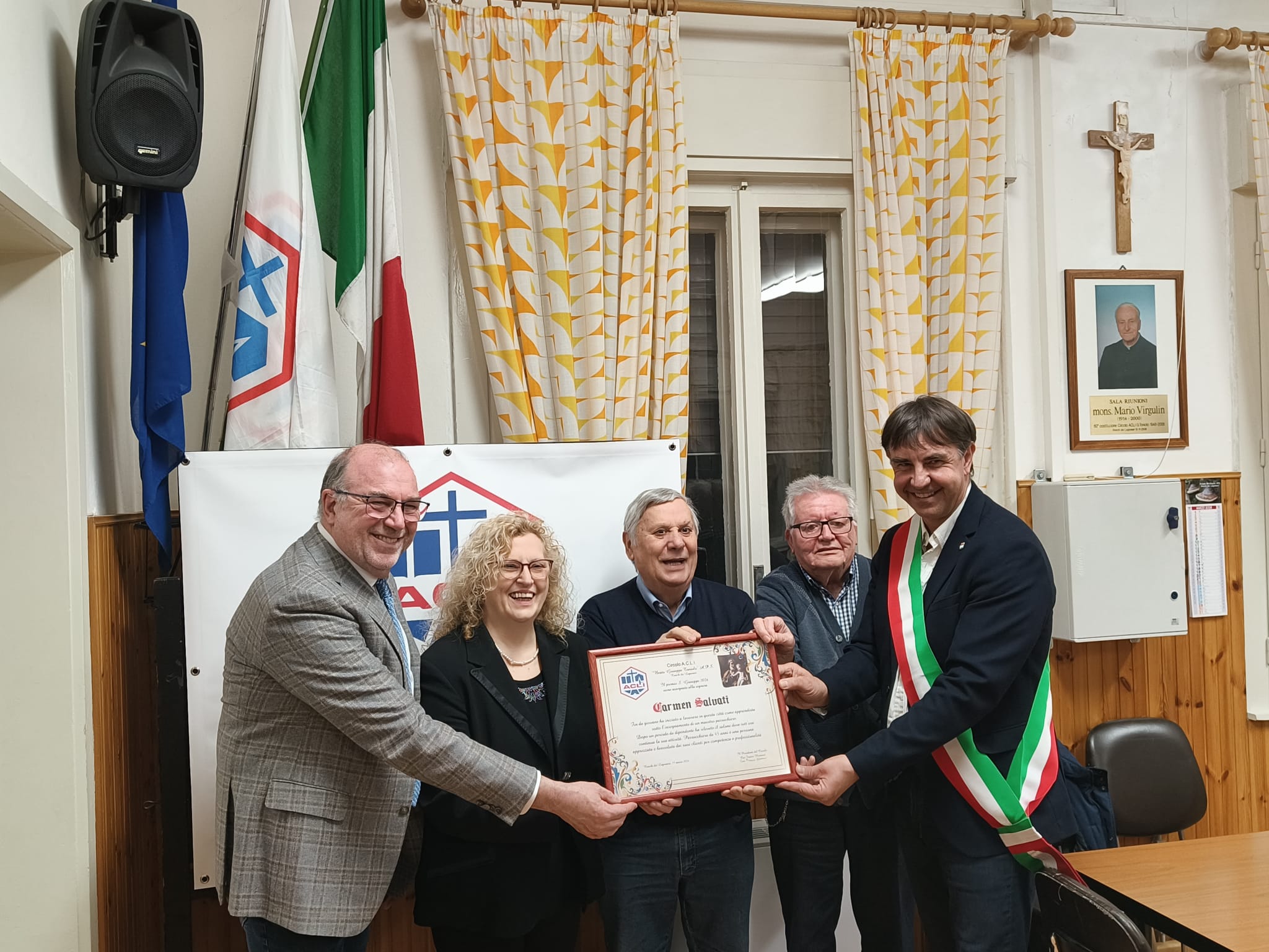 Immagine per Ronchi, è l'artigiana dell'anno: a Carmen Salvati il 'Premio San Giuseppe' 2026 delle Acli