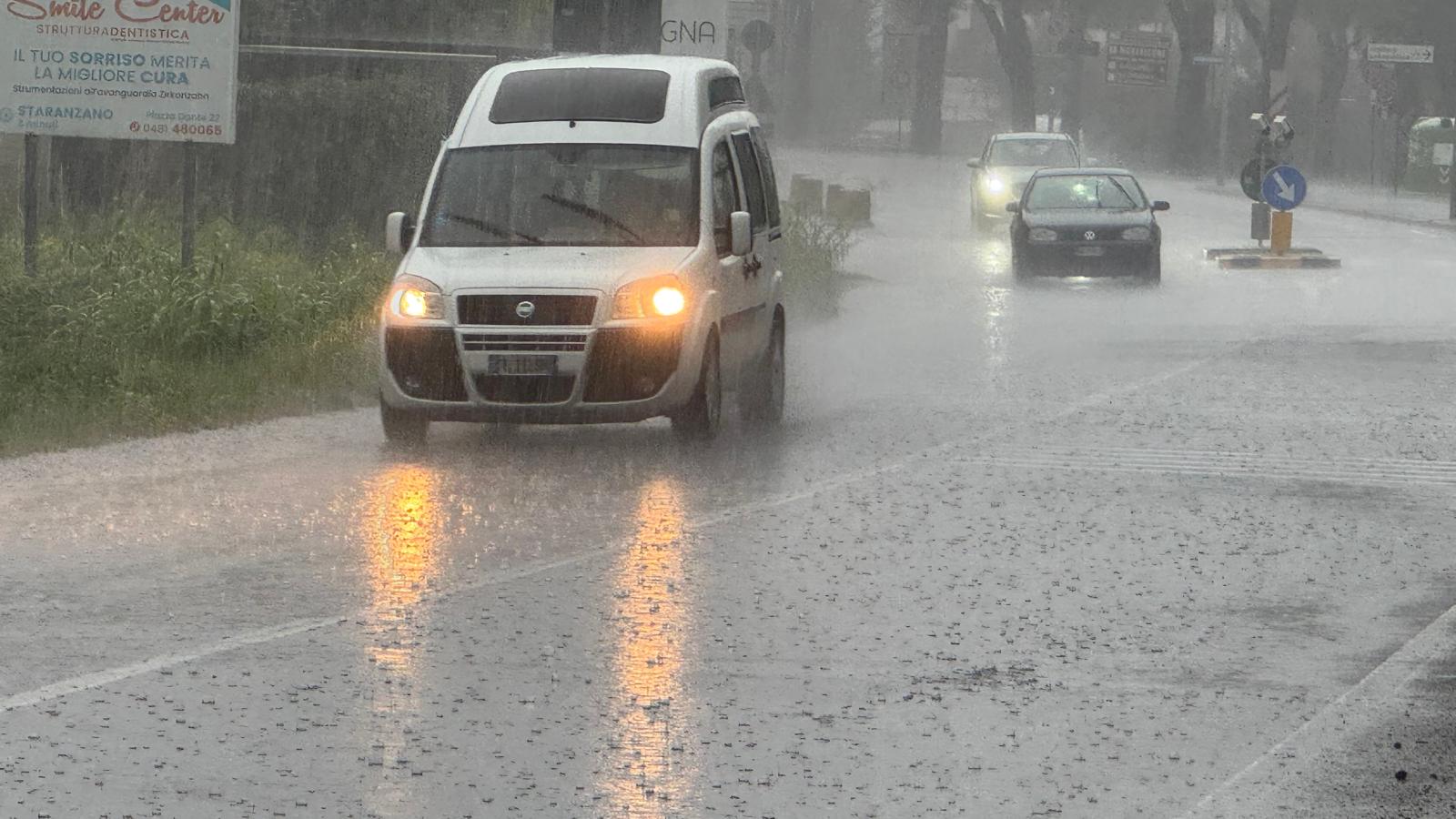 Immagine per Forte ondata di maltempo sul Goriziano: registrati fino a 80 millimetri di pioggia nella notte