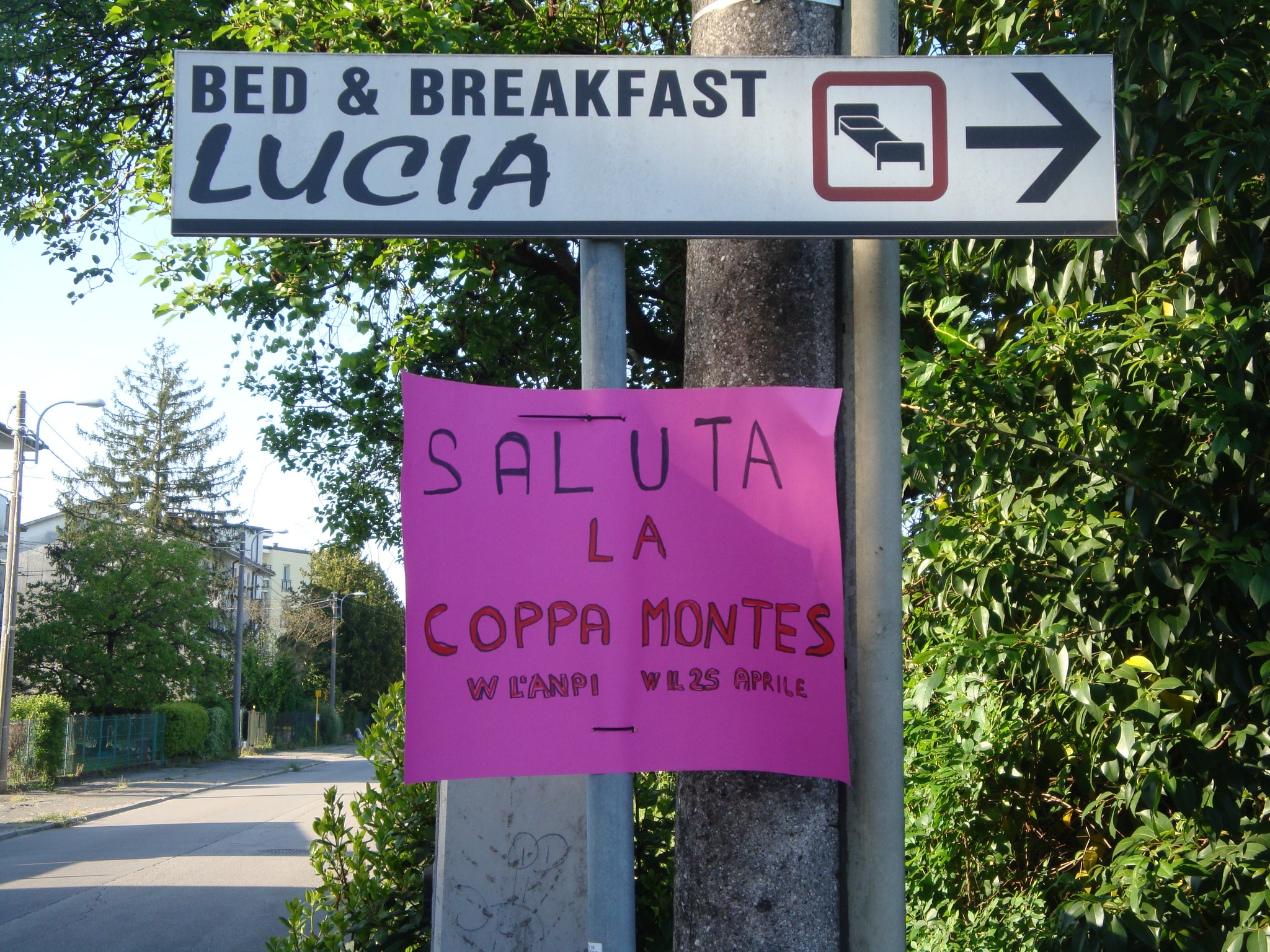 Immagine per Fotonotizia – Strappati alcuni striscioni per la Coppa Montes, Paolo Nanut rivendica: «Atto vandalico»