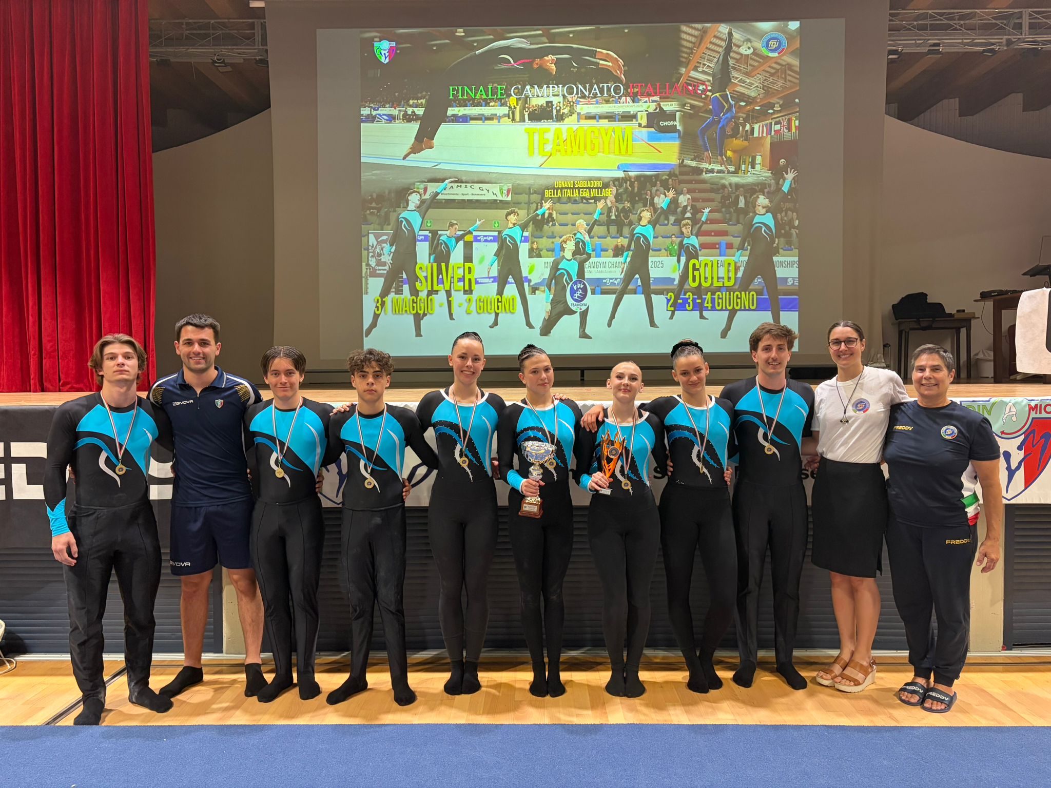 Campionato Italiano di Teamgym, la Dynamic Gym di Gorizia tre volte sul podio in finale