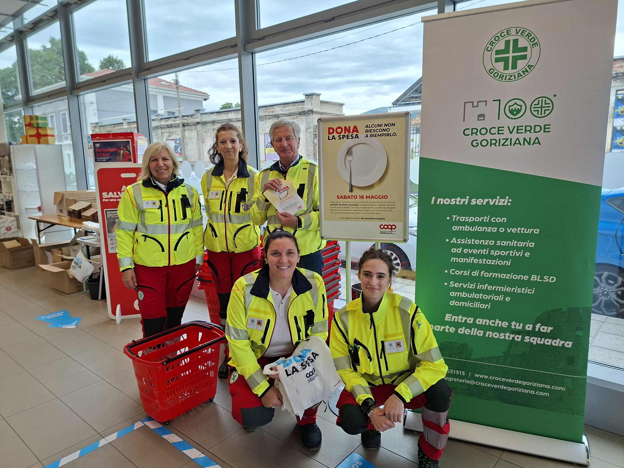Gorizia, successo per 'Dona la spesa': la Croce Verde raccoglie quasi mille prodotti alimentari