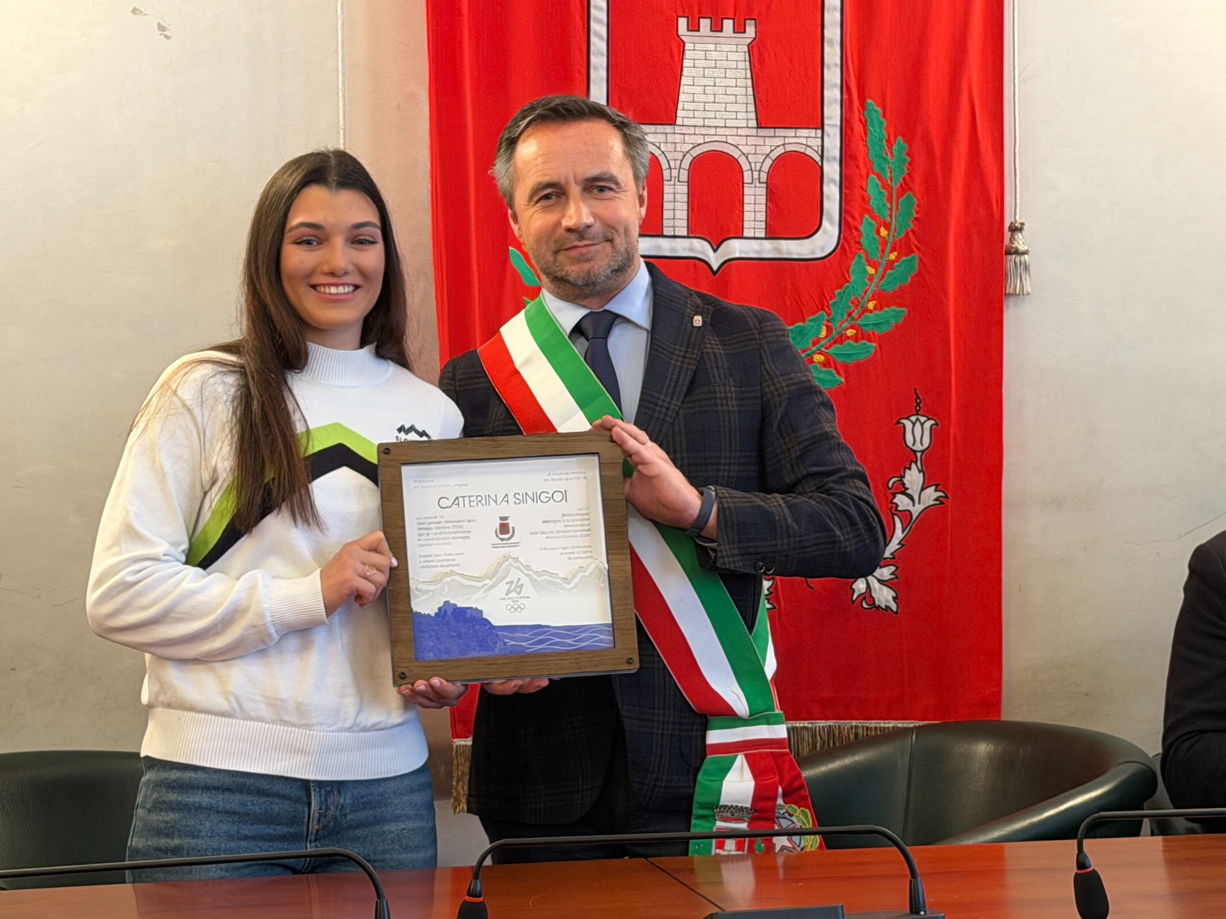 Immagine per Da Aurisina Cave alle Olimpiadi di Cortina, la 22enne Caterina Sinigoi omaggiata in Comune