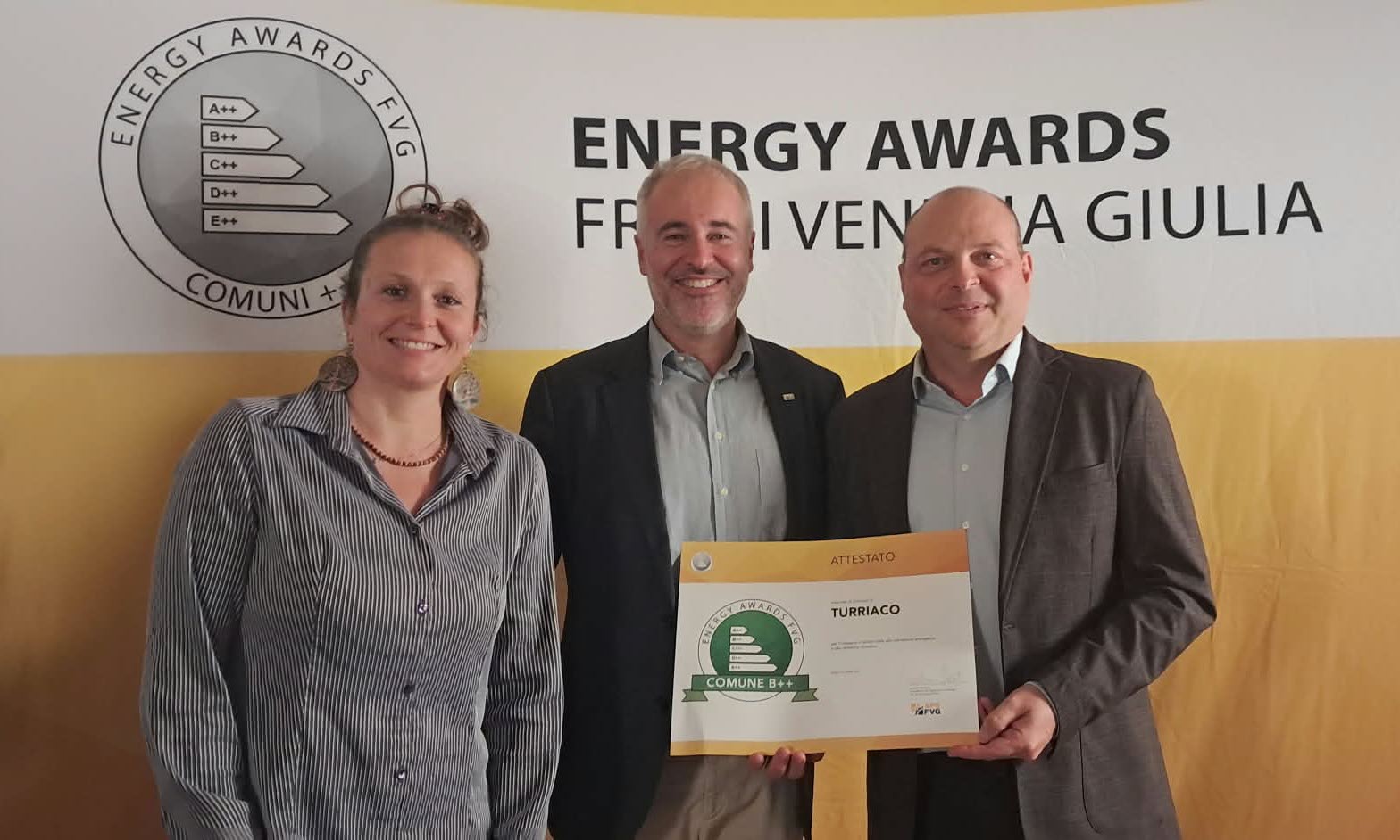 Immagine per Turriaco è di nuovo ‘Comune B++’, premiate sostenibilità e innovazione agli Energy Awards 2026 Fvg