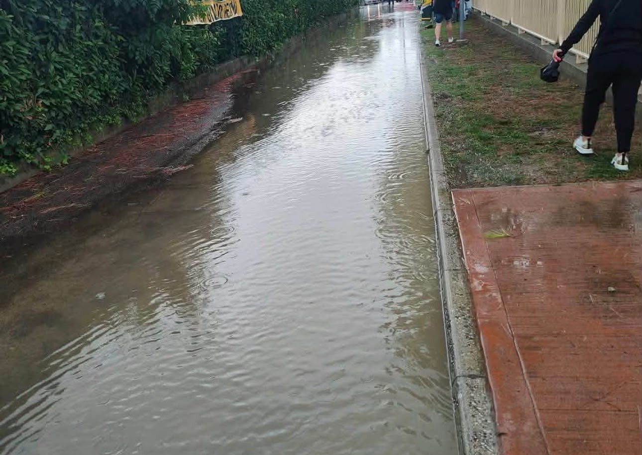 Immagine per Fotonotizia - Staranzano, allagato il vialetto d'accesso alla scuola primaria. I genitori: «Necessari sopralluogo e interventi urgenti»