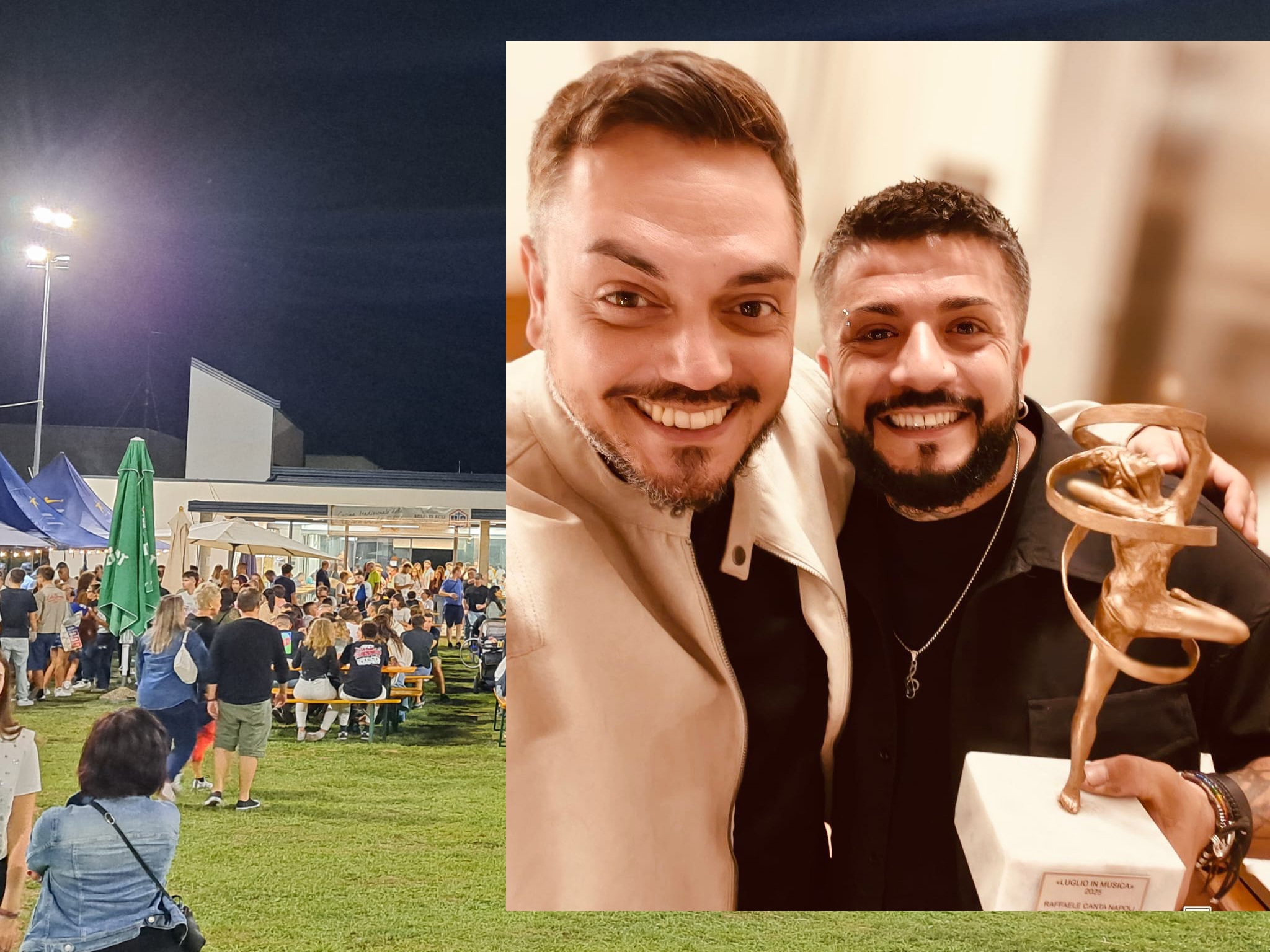 Copertina per Staranzano, la Ballerina di Bronzo per ‘Luglio in Musica’ va al concerto di ‘Raffaele Canta Napoli’