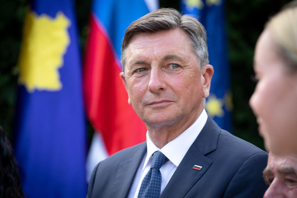 L’ex presidente sloveno Borut Pahor alla presentazione del volume ‘Il consenso per questo momento storico’ al Castello di Gorizia 
