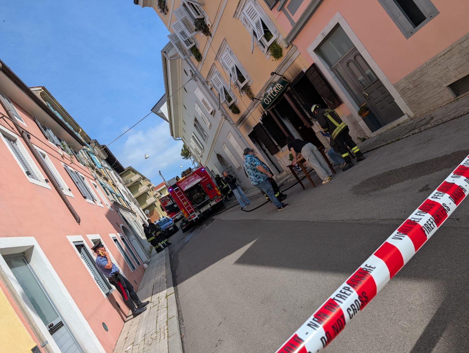 Copertina per Gorizia, inaugurata da pochi giorni prende fuoco l’osteria Riva Piazzutta