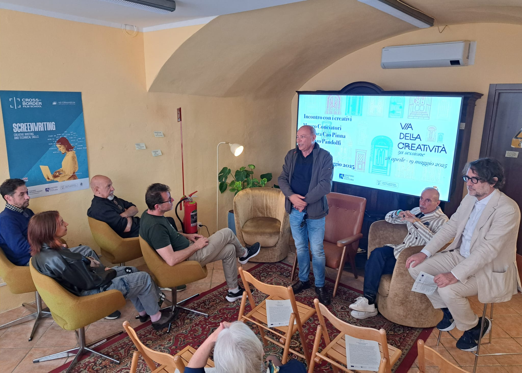 Copertina per Gorizia accoglie la quinta sessione di ‘Via della creatività’: i racconti di Pandolfi, Conciatori e Cao Pinna a Borgo Cinema