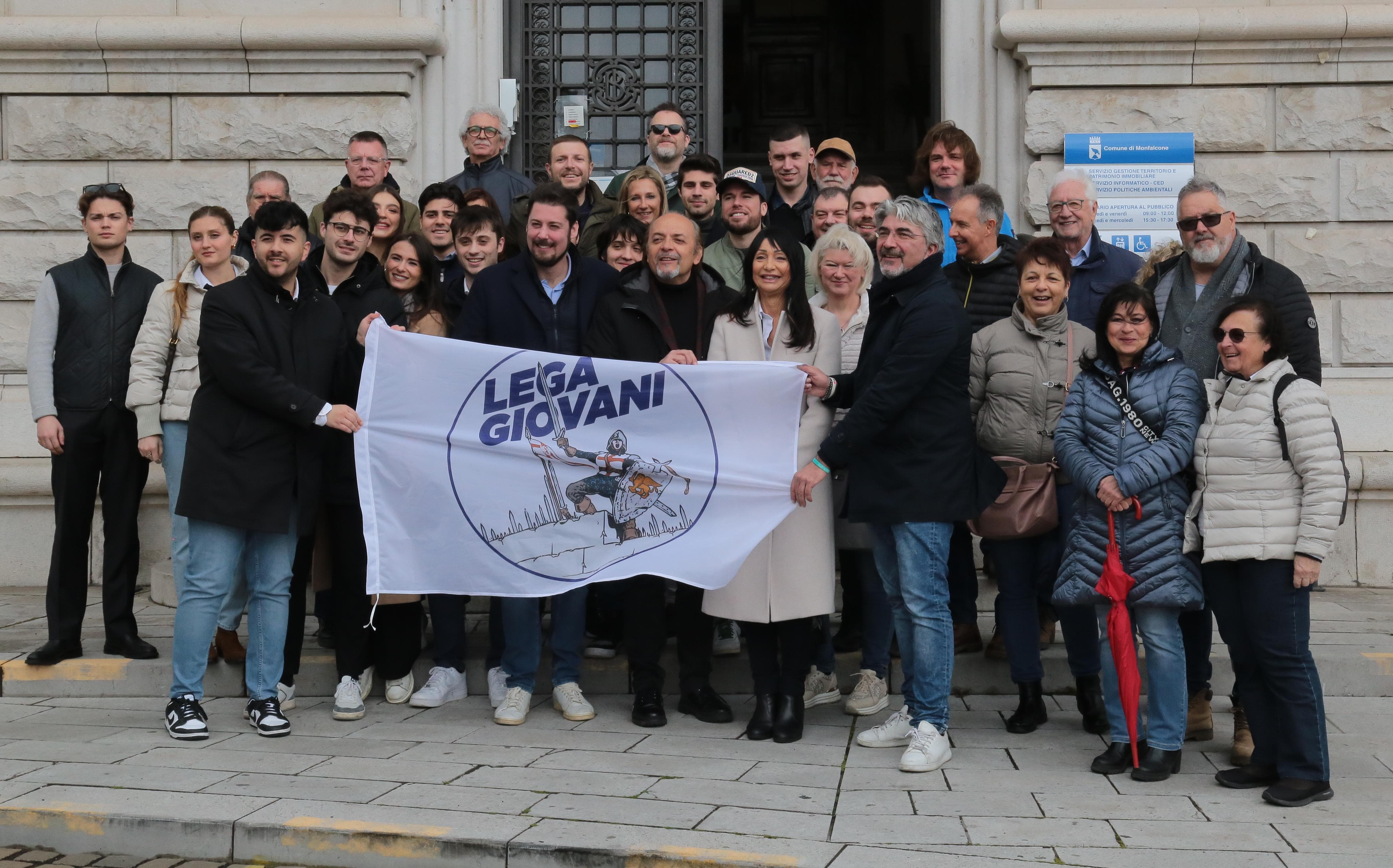 Immagine per Luca Toccalini lancia la candidatura dei giovani leghisti Brigante, Furlan e Cocolet a Monfalcone