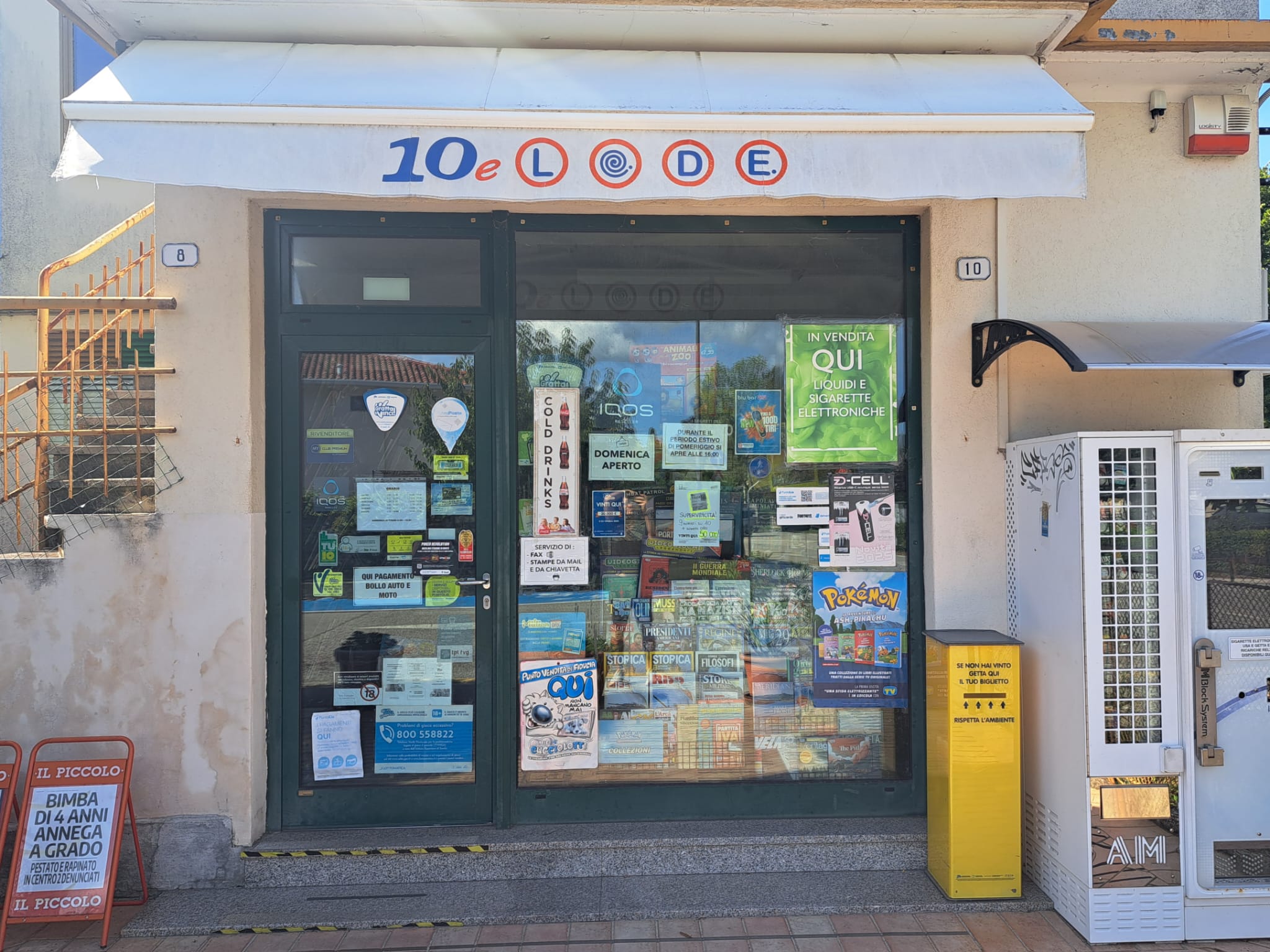 Copertina per Fotonotizia - Vinti 50mila euro al 10eLotto a Begliano, schedina giocata alla ricevitoria di via San Pietro