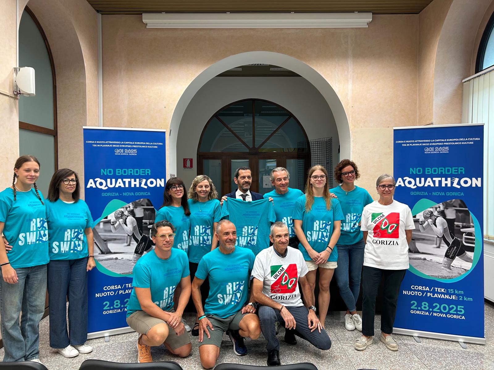 Arriva ‘No Border Aquathlon 2025’, corsa e nuoto si intrecciano tra le due Gorizie