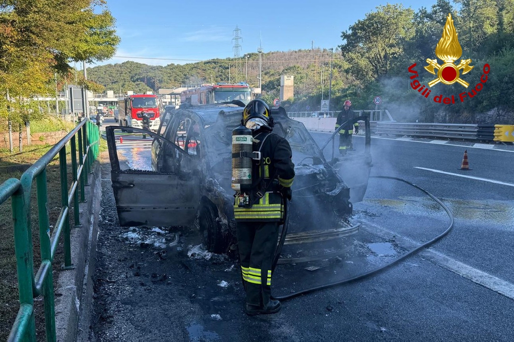 Copertina per Auto in fiamme in zona Lisert a Monfalcone, sconosciute le cause