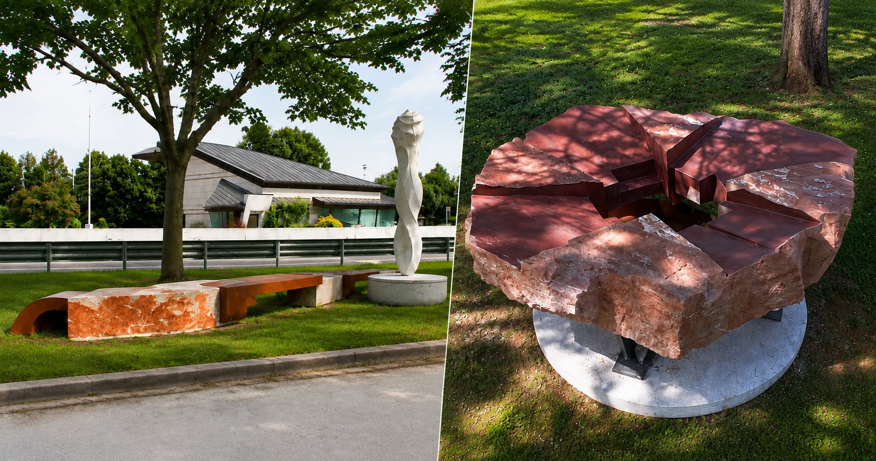 Immagine per Due nuove sculture tra Gorizia e Vrtojba: l’arte supera il confine