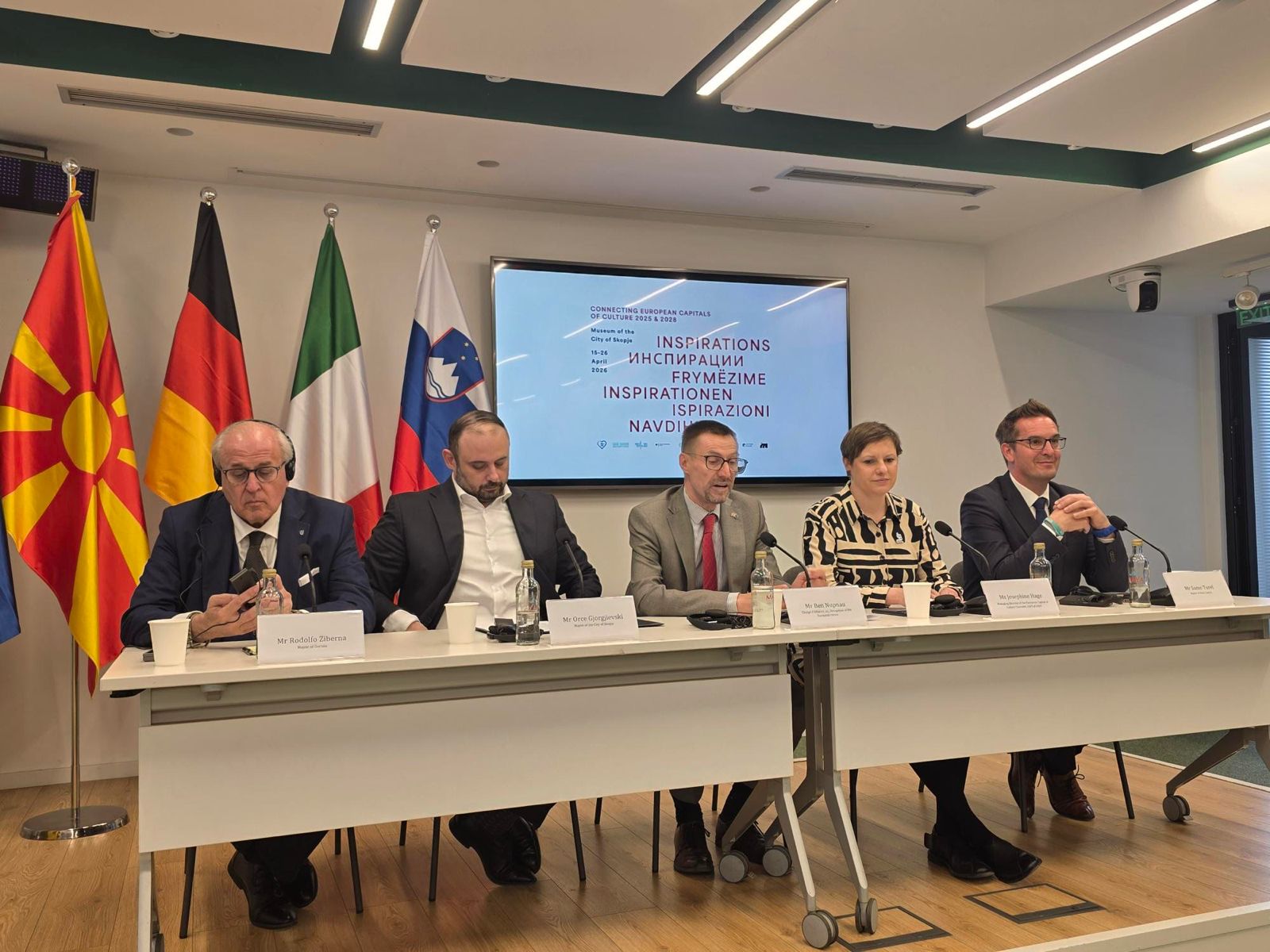 Immagine per Le Capitale europee della Cultura 2025 a Skopje, i rappresentanti condividono consigli ed esperienze 