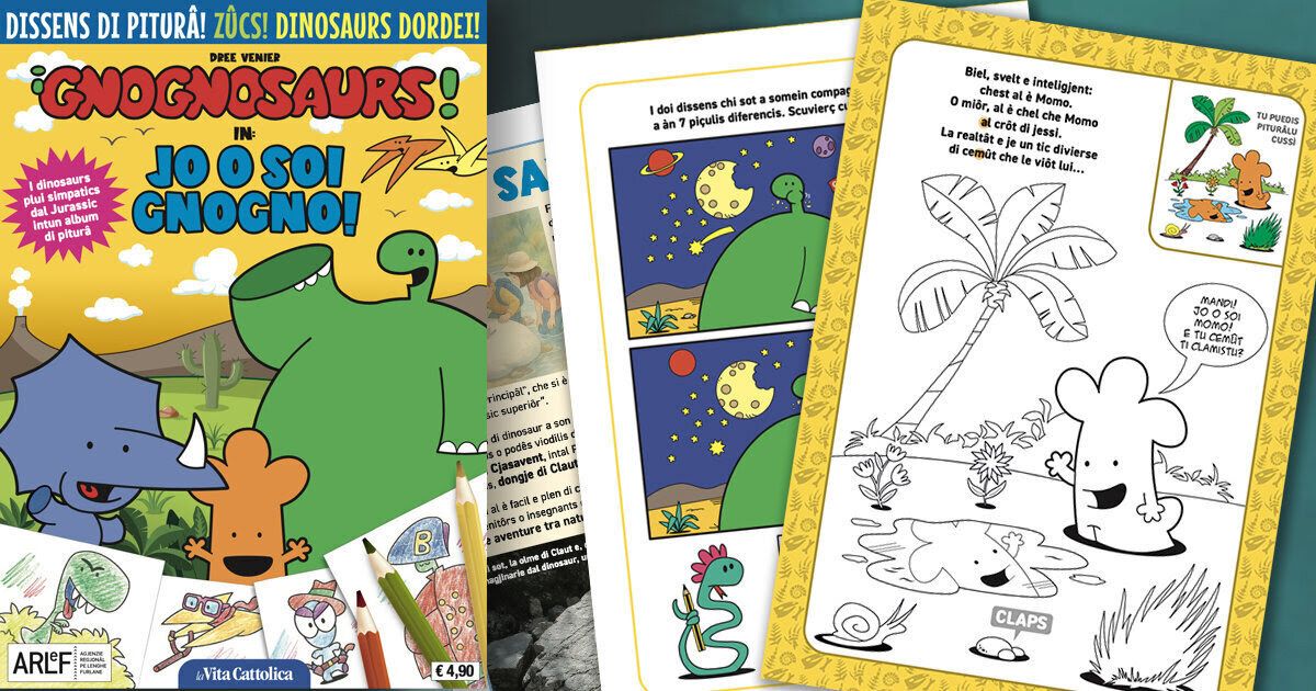 Immagine per Torneranno nelle edicole i Gnognosaurs, i dinosauri â€˜tonti' che parlano in friulano