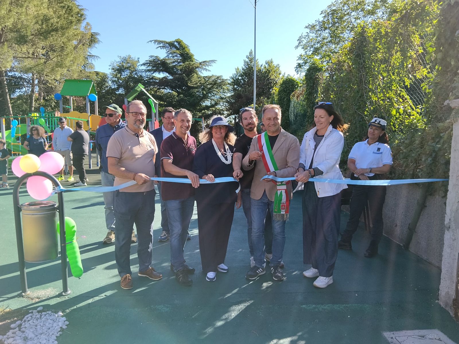 Immagine per Duino, inaugurato il nuovo parco giochi ad Aurisina Stazione: investimento di 75 mila euro