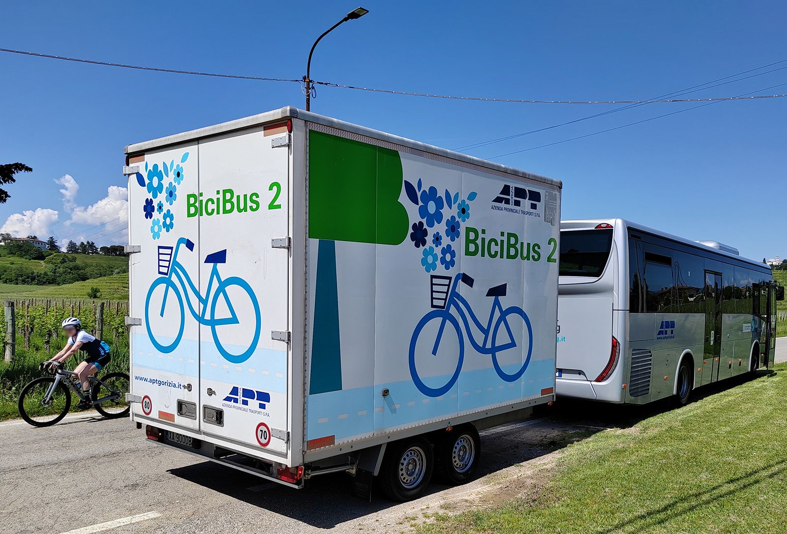 Immagine per Torna il BiciBus di Apt: dal 2 giugno collegamenti tra Grado, Gorizia e Cormons