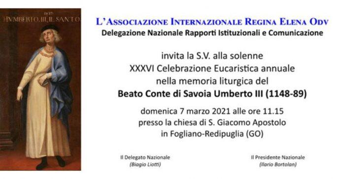 Immagine per Fogliano Redipuglia commemora il beato Umberto III assieme all'Associazione Internazionale Regina Elena