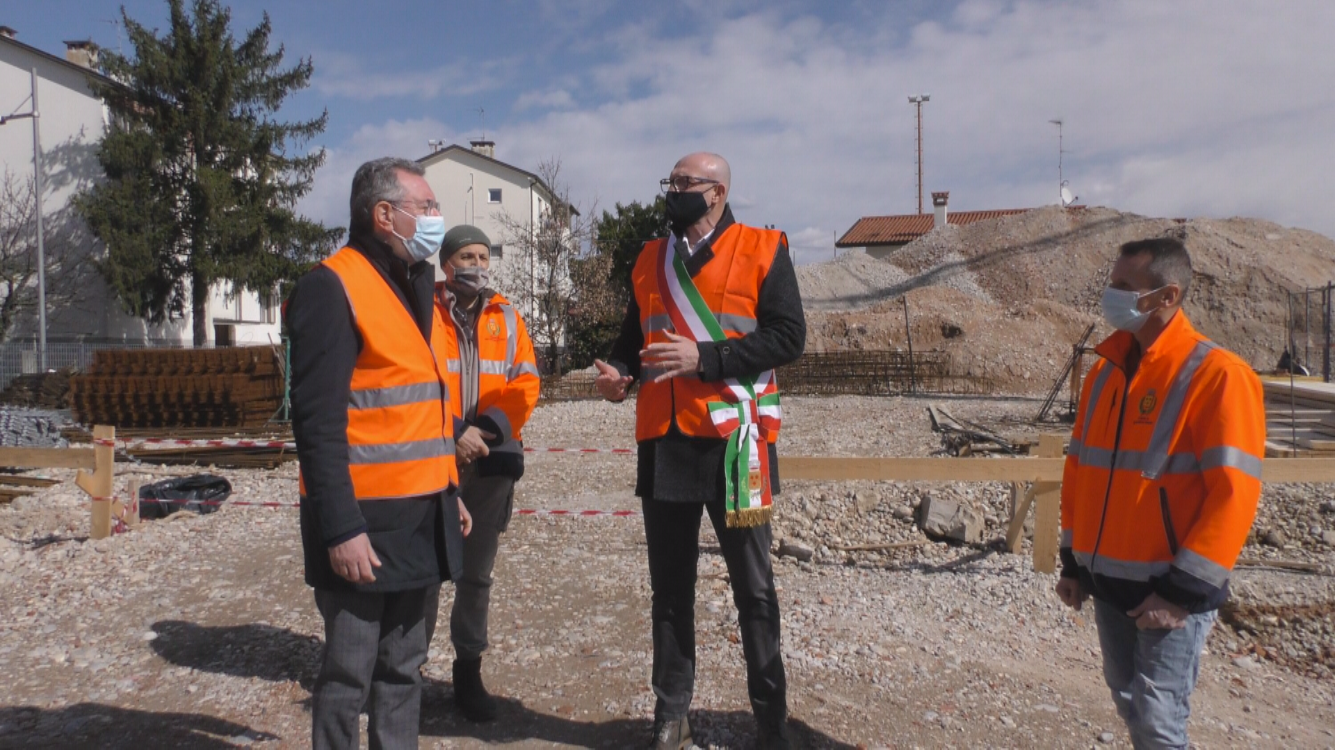 Immagine per Pieris, posata la prima pietra del costruendo Cortile Sociale