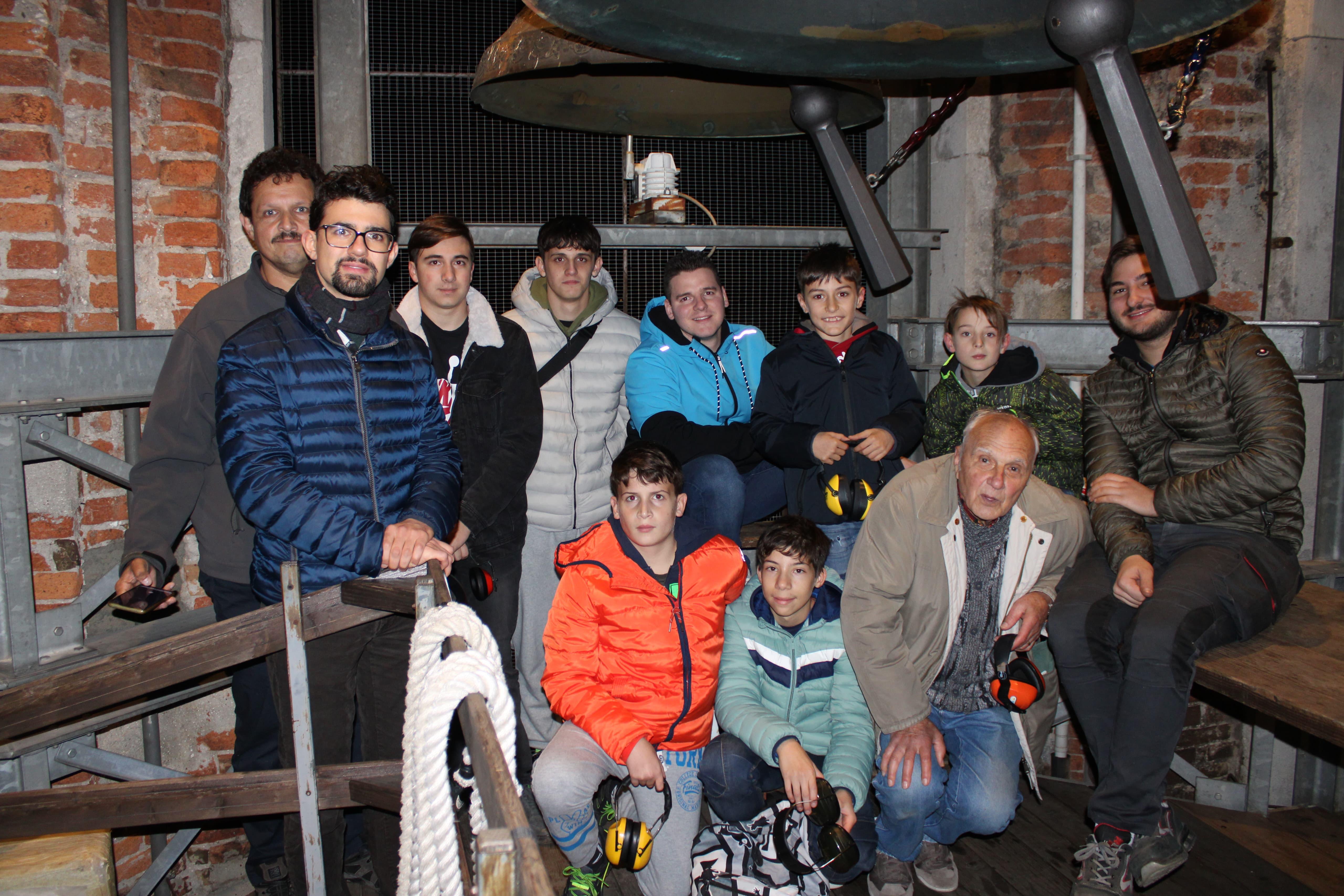 Scuola di campane da 35 anni, festa a San Lorenzo per gli scampanotadôrs