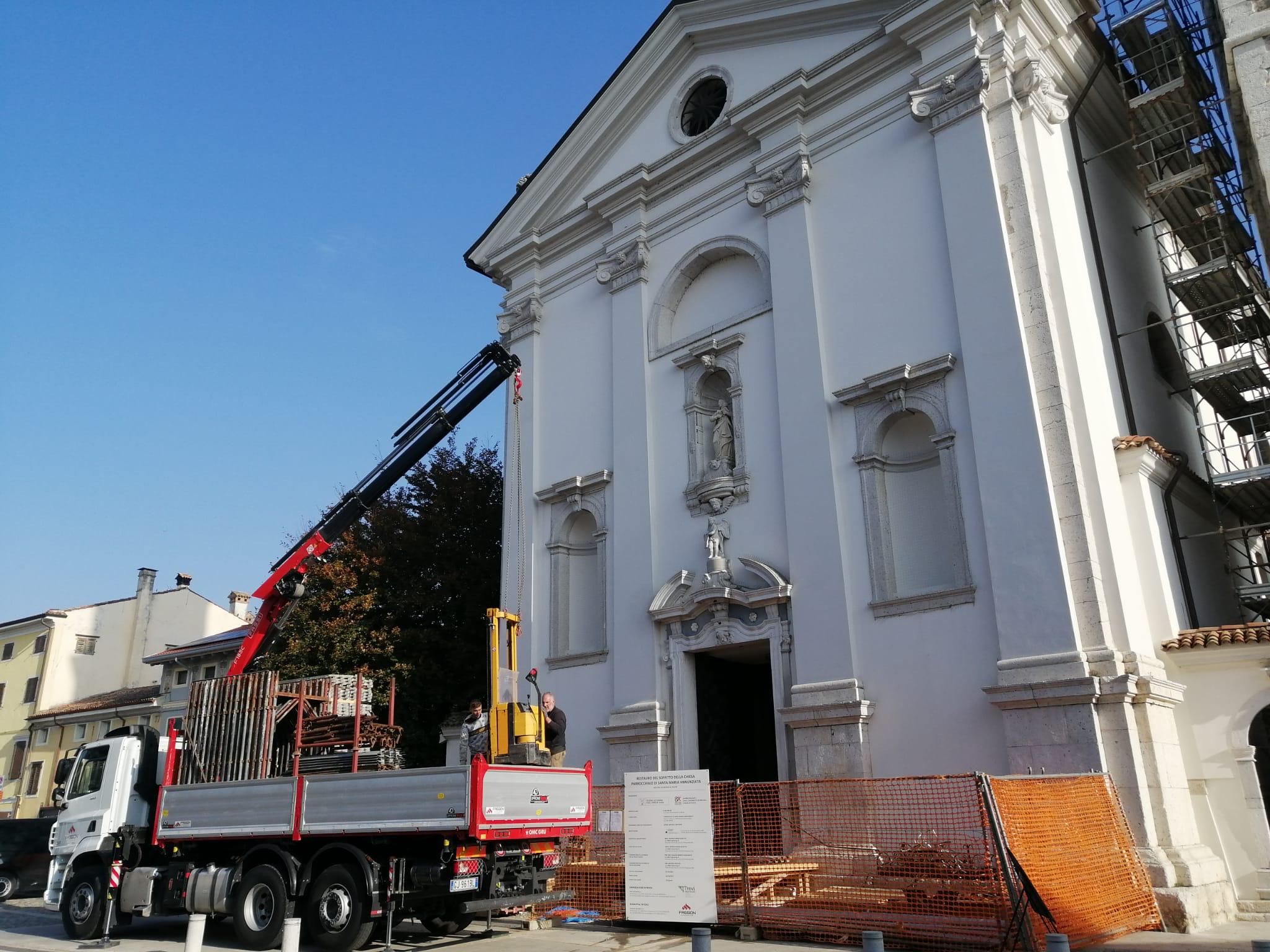 Immagine per Riemerge il cielo stellato nella chiesa di Romans, riapertura dopo Pasqua