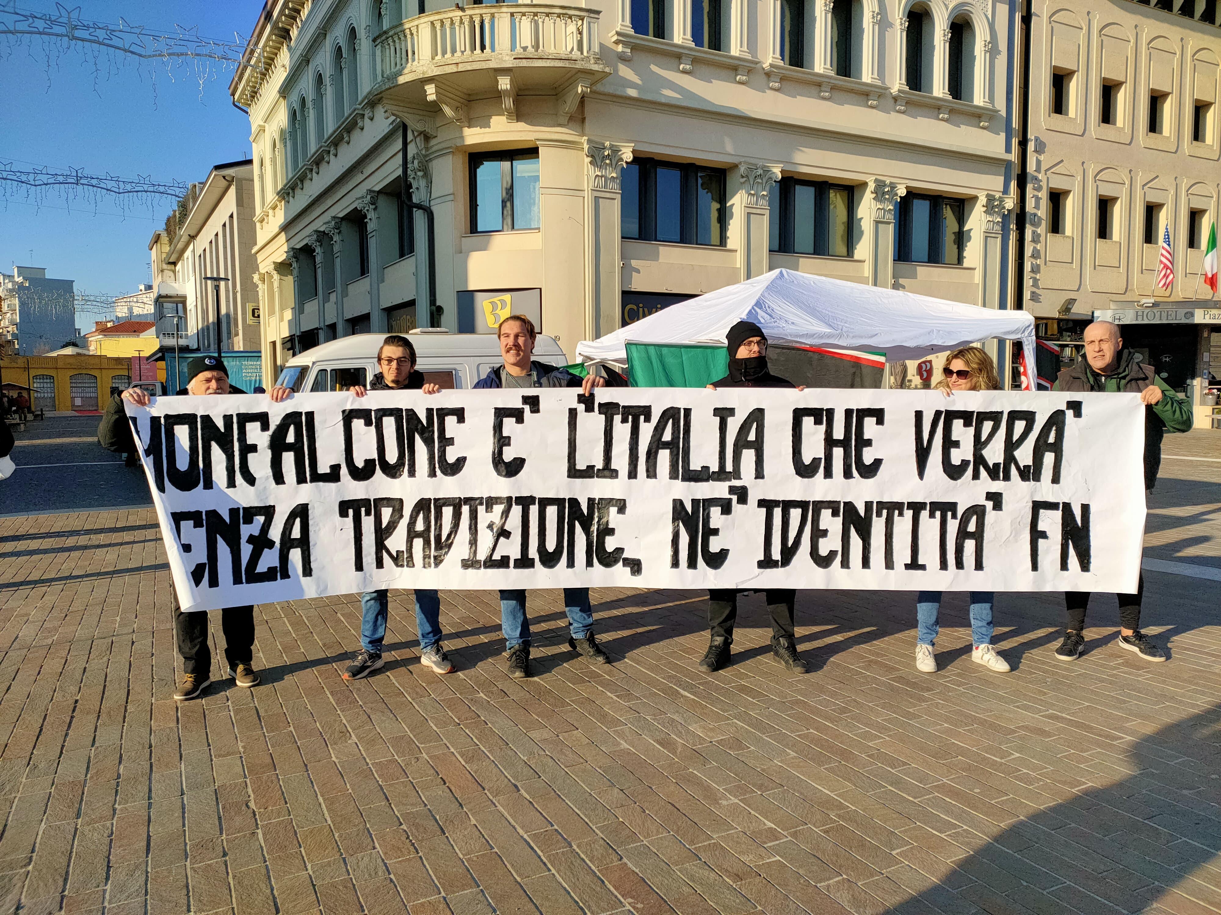Copertina per Forza Nuova flop a Monfalcone, Tuiach attacca su immigrazione e disoccupazione