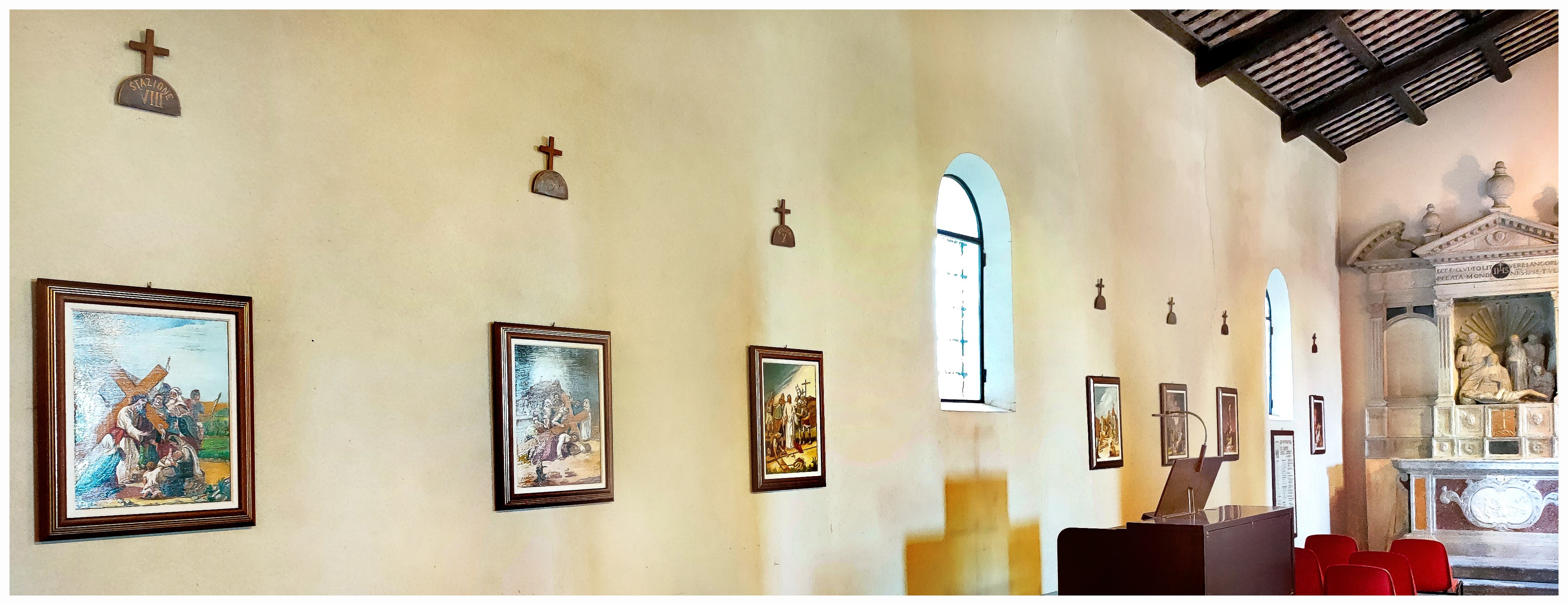 Immagine per Fiumicello, nella chiesa di San Lorenzo una nuova via Crucis: è del pittore Aldino Zuttion