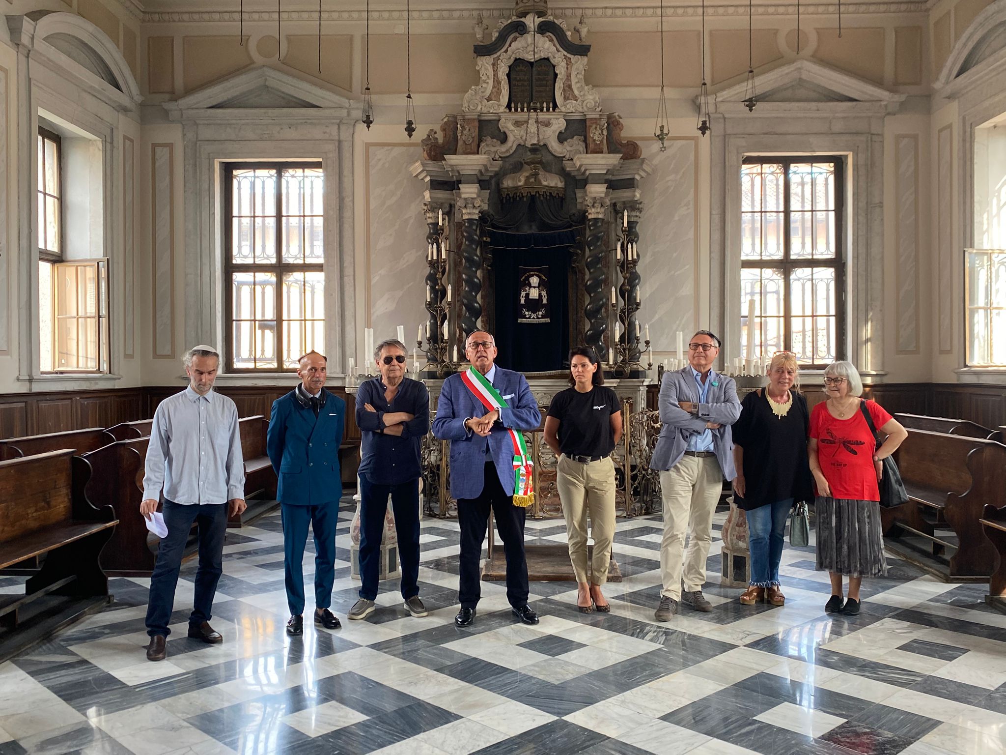 Immagine per Riaperta la sinagoga di Gorizia, in trenta la visitano da Colonia in mattinata. Obiettivo «riscoprire la comunità»