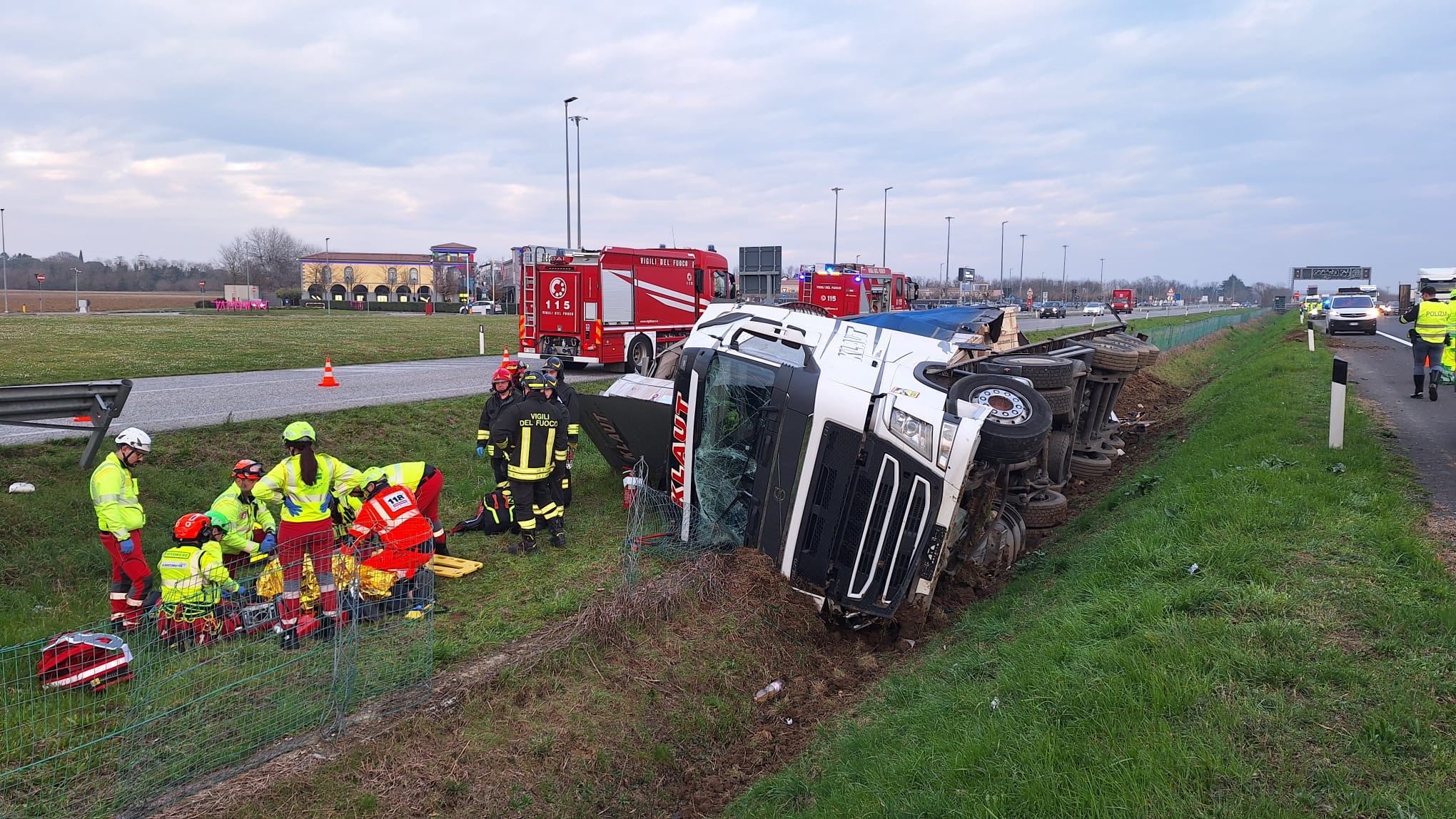 Incidente in A4 tra Villesse e Palmanova: un ferito lieve
