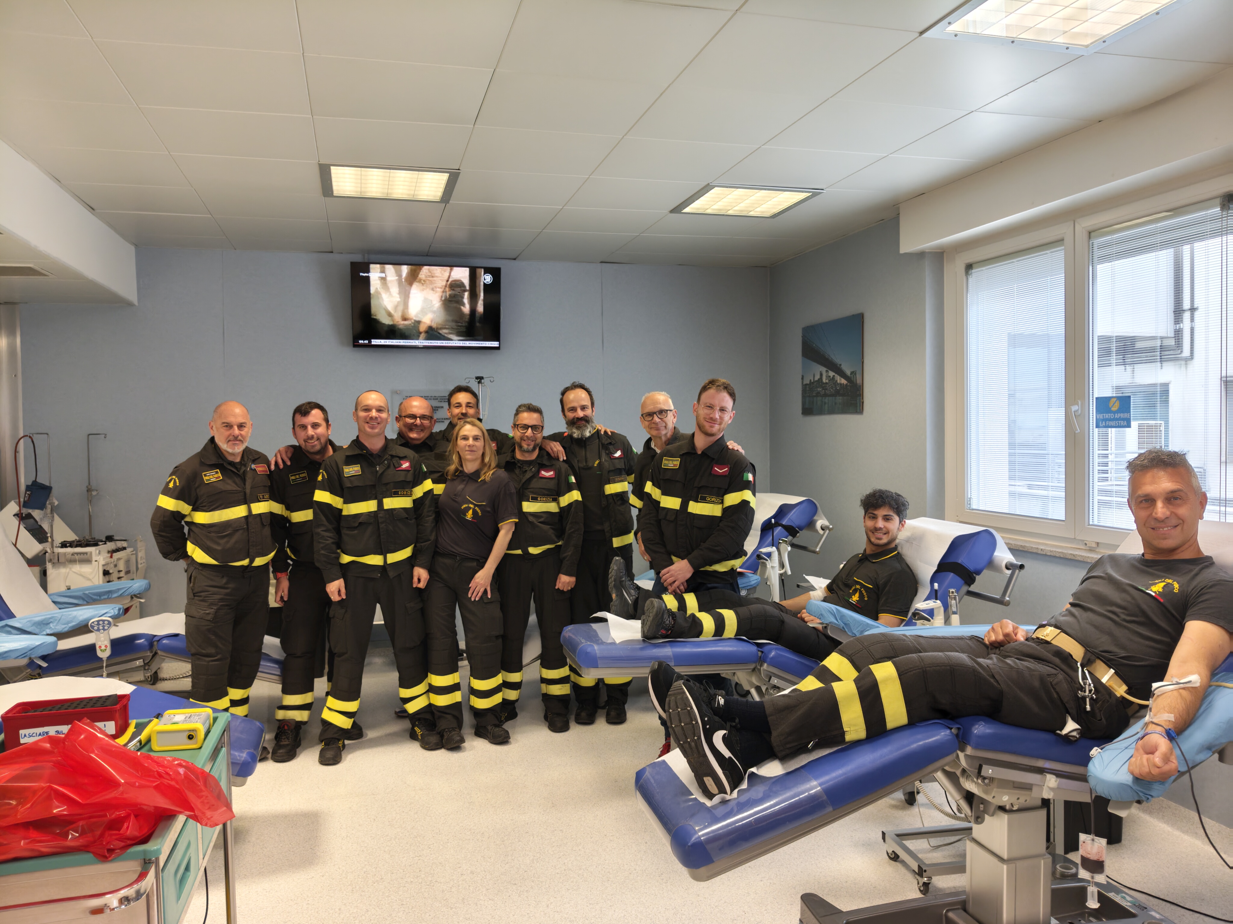 Immagine per Fotonotizia - Dal soccorso al dono del sangue, seconda decima donazione per i Vigili del fuoco di Gorizia