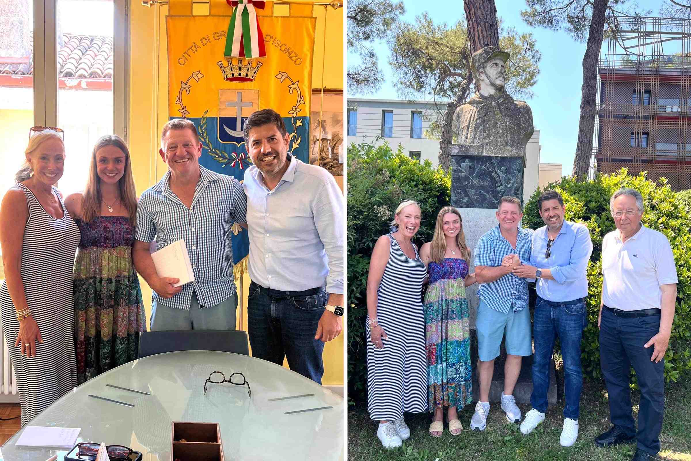 Da oltreoceano a Gradisca sulle tracce di Marziano Ciotti, il pronipote in visita alla città