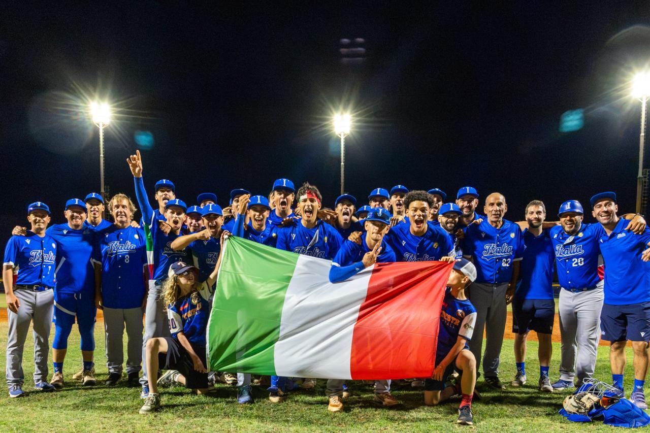 Immagine per Baseball, Europei U18 trionfa l’Italia: a Ronchi dei Legionari il campionato internazionale