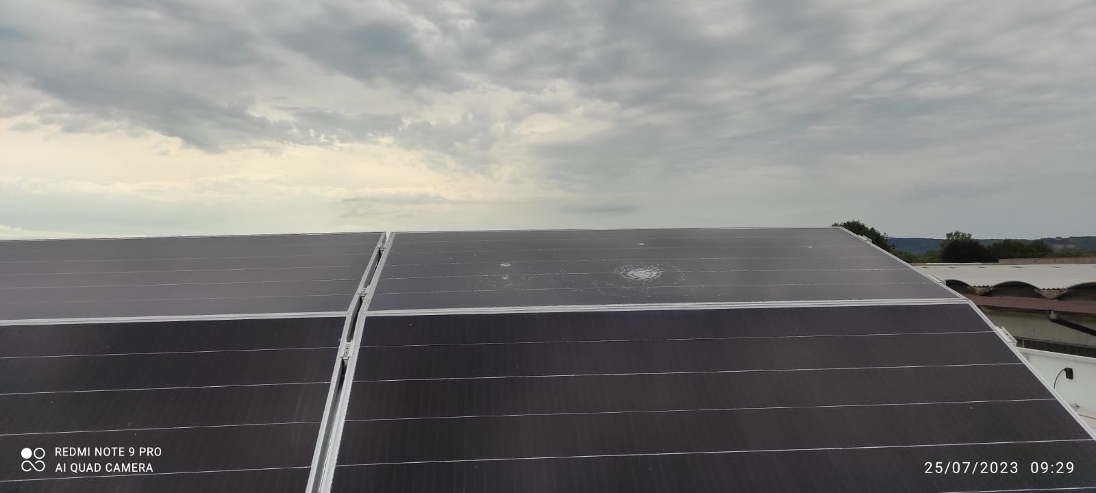 Immagine per Aziende colpite dalla grandine, danni a fotovoltaici e vigne sul Collio 