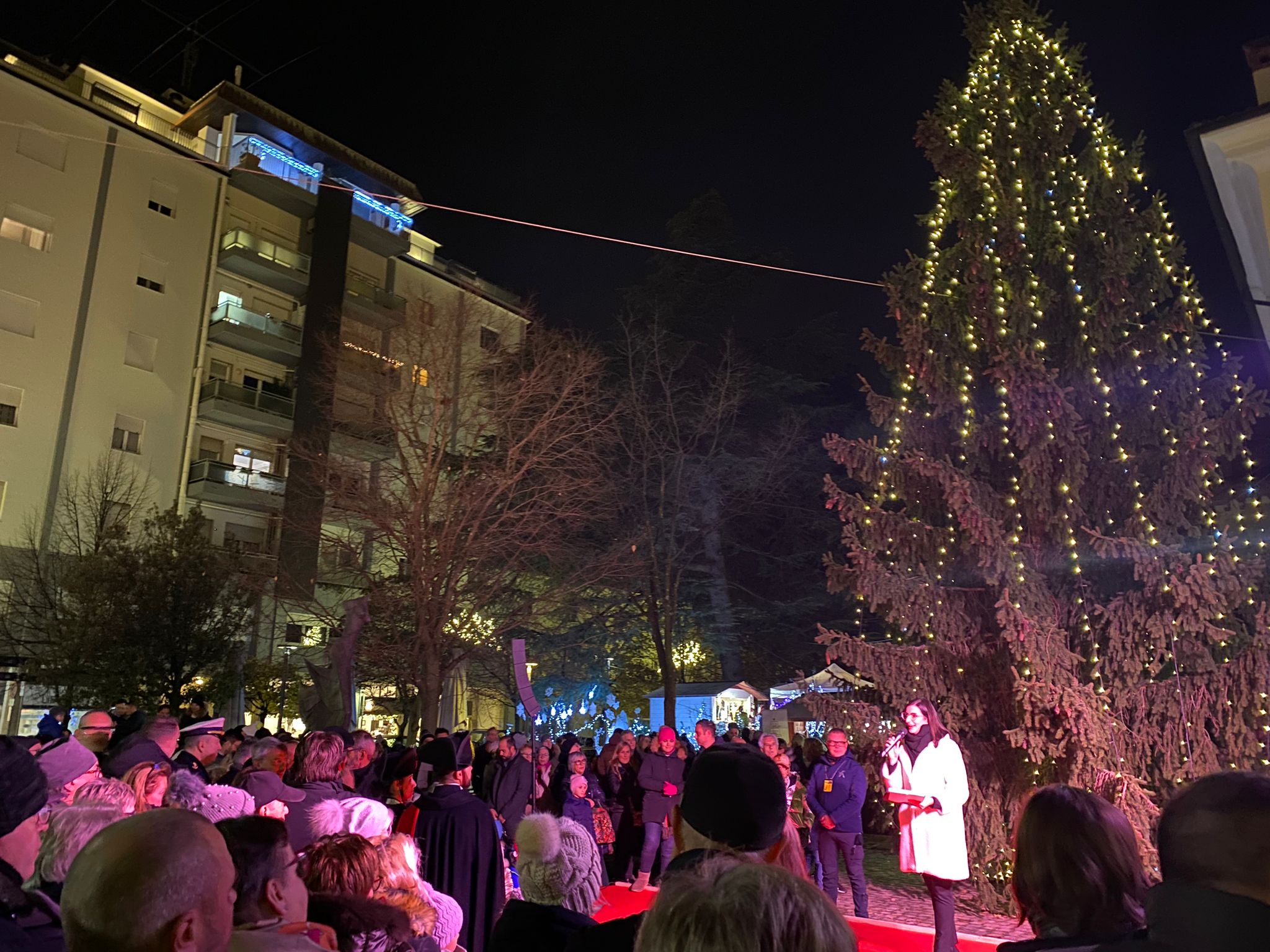 Immagine per Cormons accende l'albero donato dagli amici di Friesach, tornano gli Alfagor