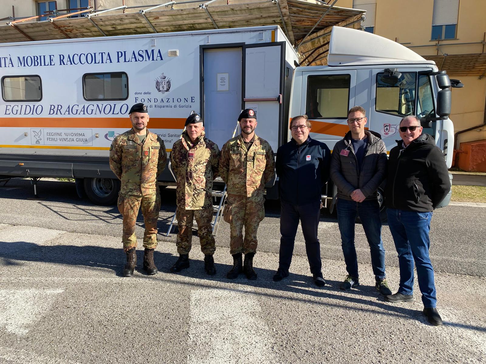 Immagine per Gorizia, raccolta di sangue e plasma in Caserma: successo per l’iniziativa Fidas